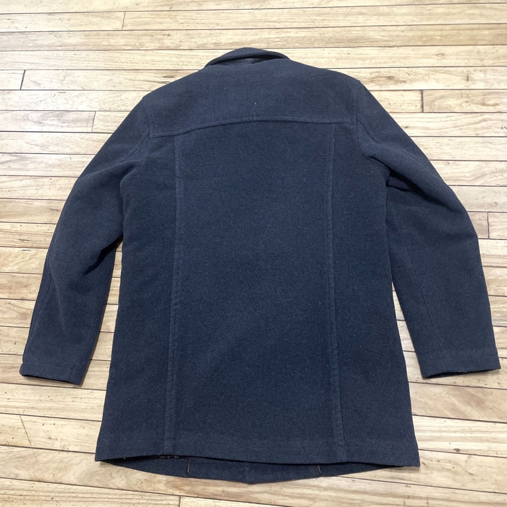 Cole Haan Cole Haan Signature Men M Classic Collared Wool Blend Car Coat Gray Charcoal Jacket Coat Size US M / EU 48-50 / 2 - 2 Thumbnail
