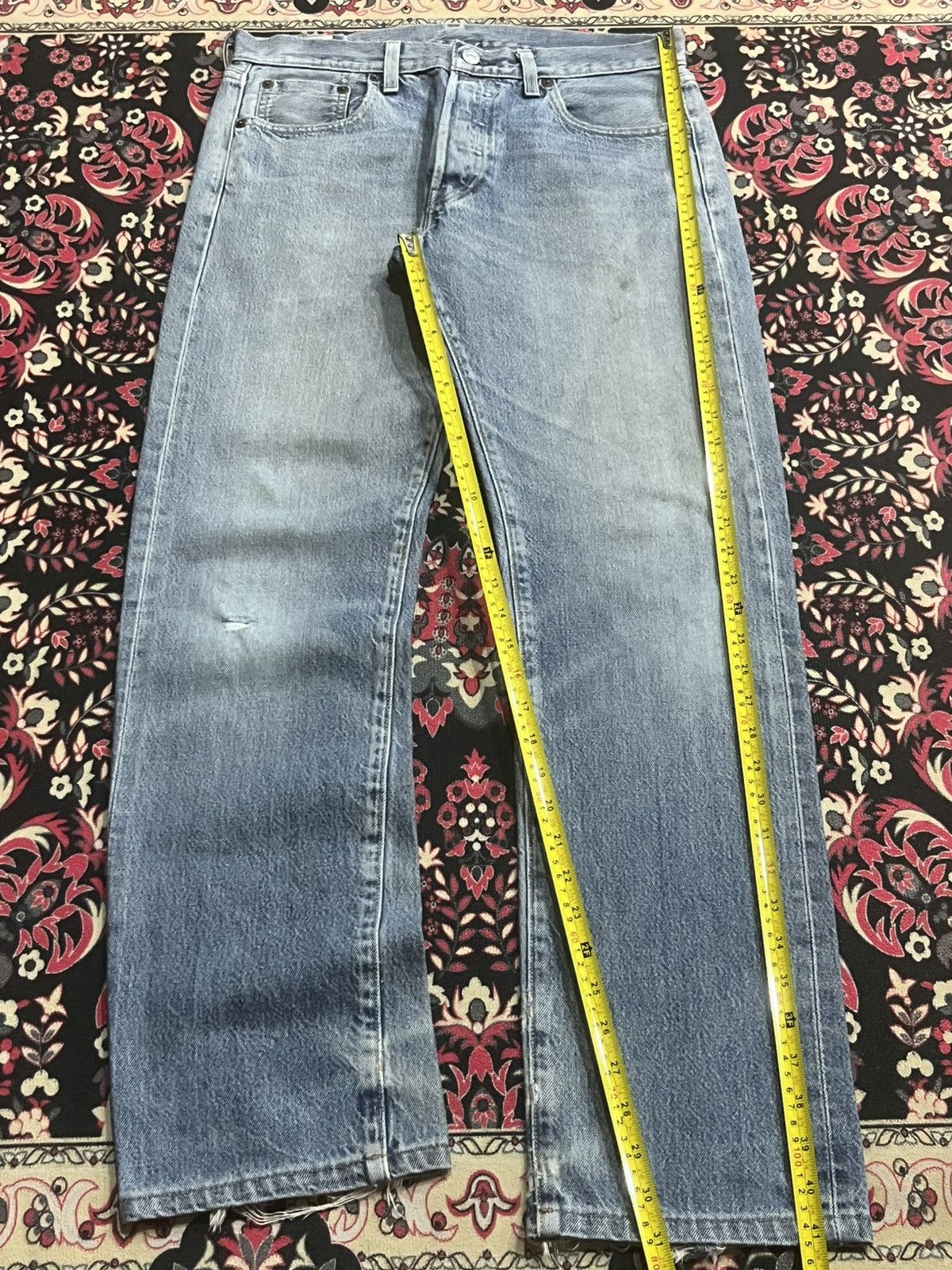 Levi's Levi’s 501 Big E Red Tab USA Flag Label Non Selvedge Jeans Size US 30 / EU 46 - 14 Thumbnail