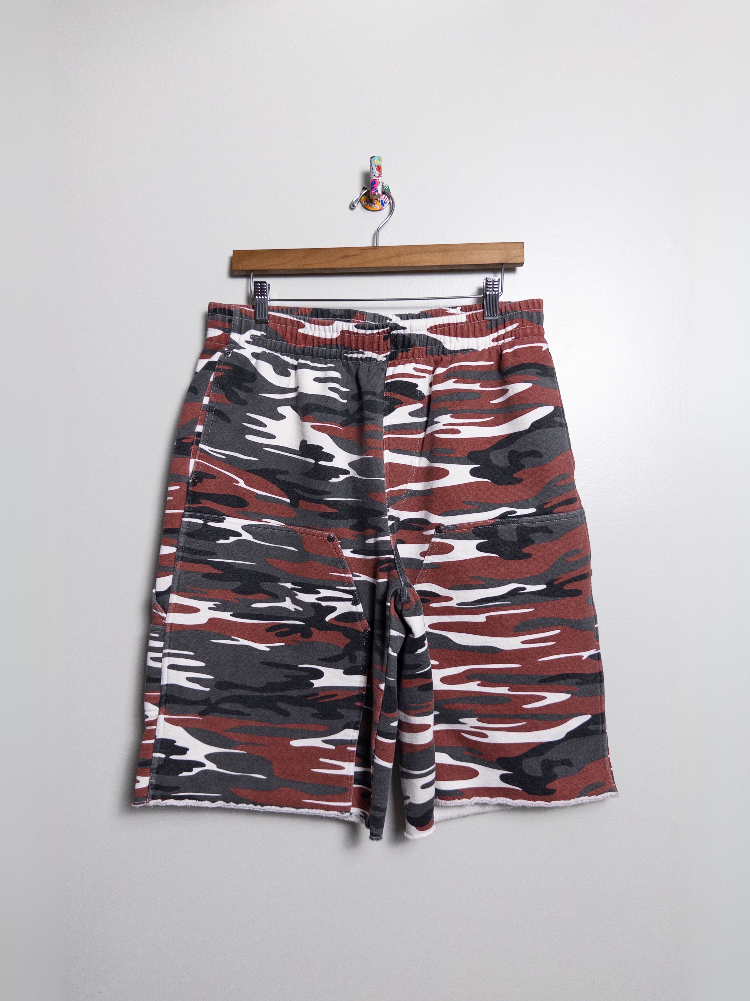Supreme Supreme Double Knee Painter Sweatshort Size 30 Blue Camo