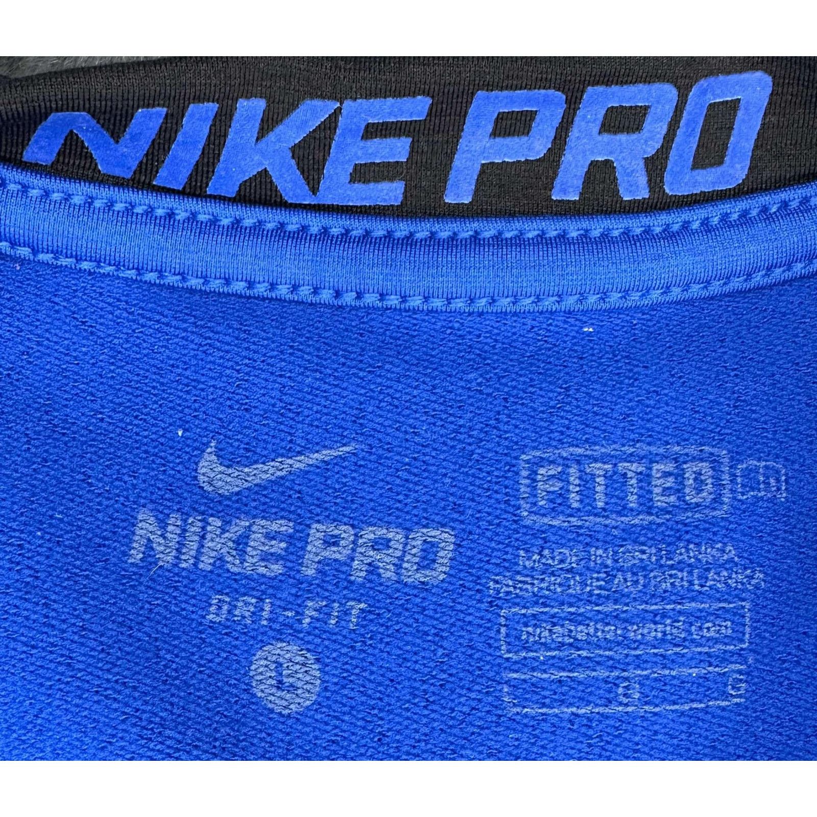 Nike Nike PRO Dri Fit Hyperwarm Fitted Compression Shirt Blue L Size US L / EU 52-54 / 3 - 12 Thumbnail