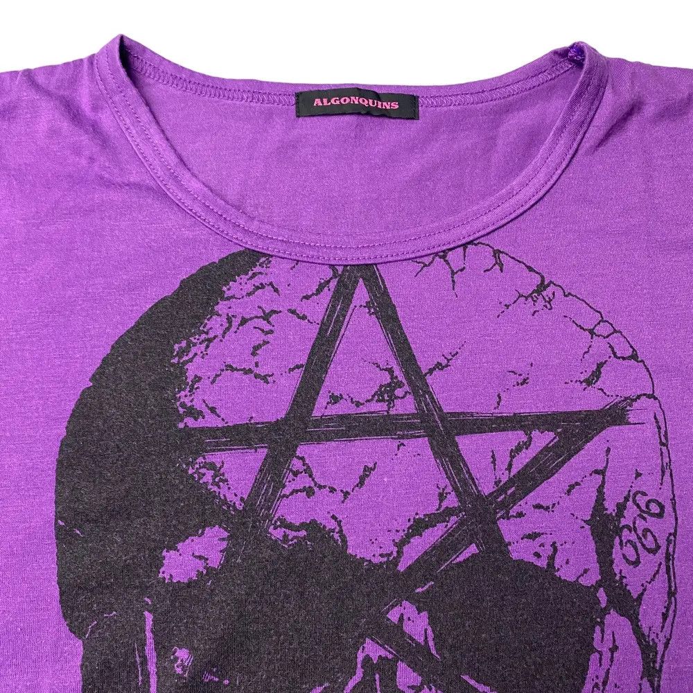 Japanese Brand 2000's Algonquins Skull Asymetrical Shirt Size US M / EU 48-50 / 2 - 3 Thumbnail