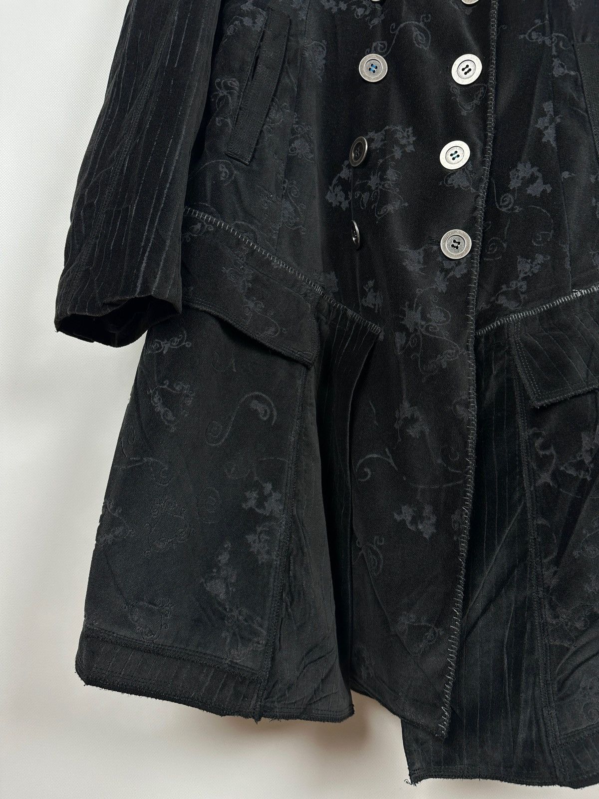 Marithe + Francois Girbaud Marithe Francois Girbaud Jacquard Double Breasted Coat Size L / US 10 / IT 46 - 10 Thumbnail