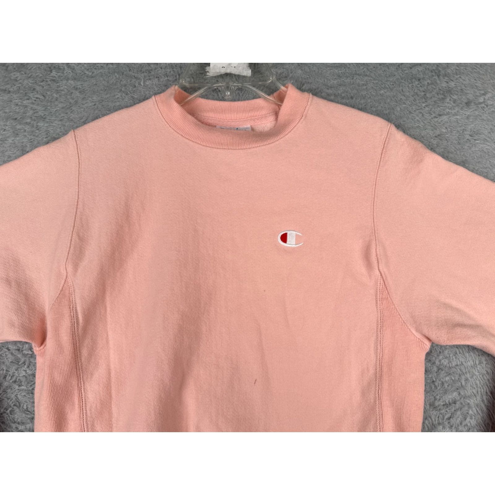 Champion Champion Sweatshirt Women Extra Smal Pink Reverse Weave Pullover Crew Size XS / US 0-2 / IT 36-38 - 4 Thumbnail