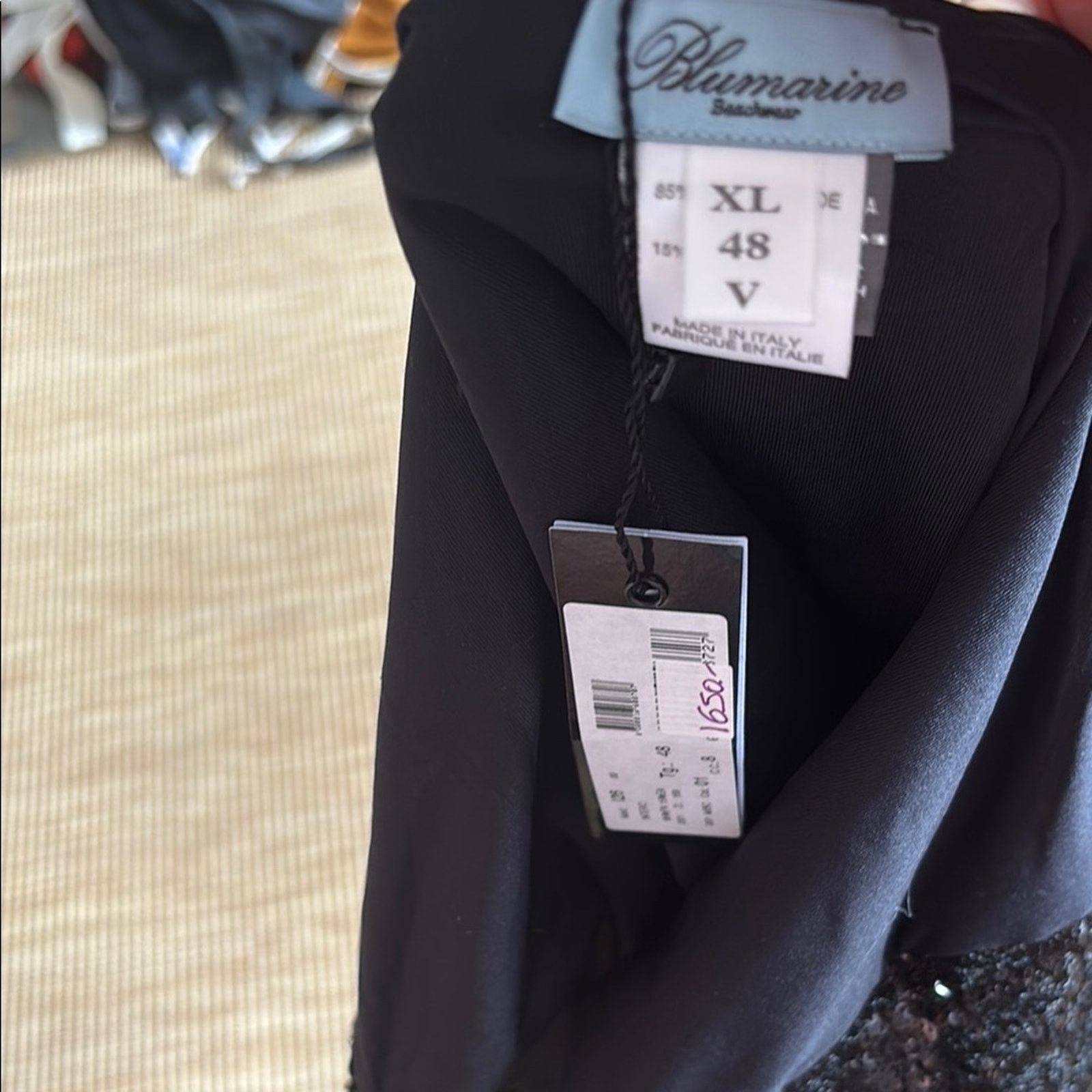 Blumarine NWT Blumarine Black Sequin One Piece Swimsuit Size 18 Size ONE SIZE - 6 Thumbnail