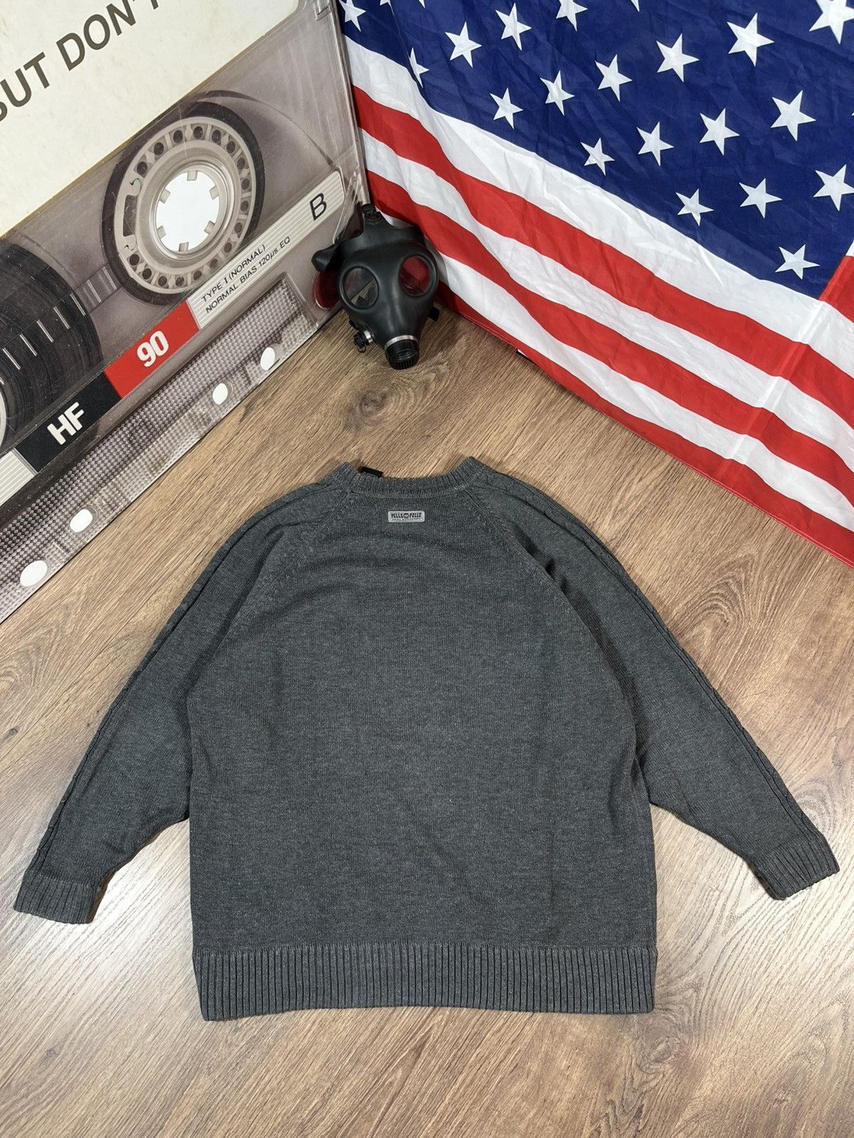Pelle Pelle × Vintage Vintage Marc Buchanan Pelle Pelle Knit Sweater Rare Big Logo Size US L / EU 52-54 / 3 - 9 Thumbnail
