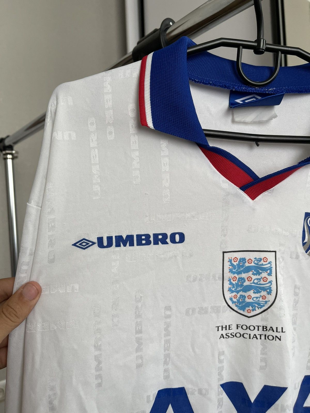 Umbro Umbro England Vintage Soccer Long Sleeve Jersey T-Shirt 90s Size US M / EU 48-50 / 2 - 7 Thumbnail