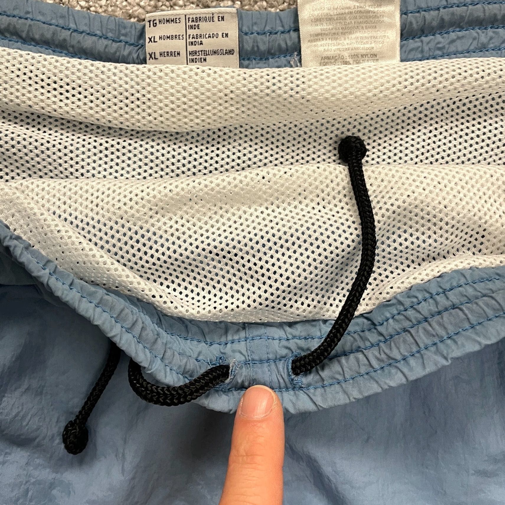 Vintage Columbia Water Shorts Mens XL Blue Elastic Waist Pockets Nylon Swimming Trunks Size US 36 / EU 52 - 6 Thumbnail