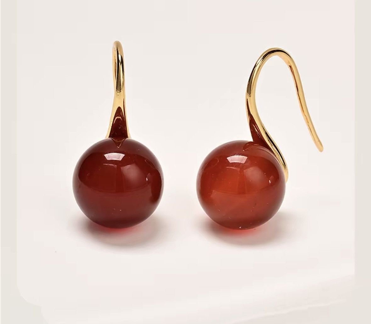 Other Red Gemstone Earrings Size ONE SIZE - 4 Thumbnail