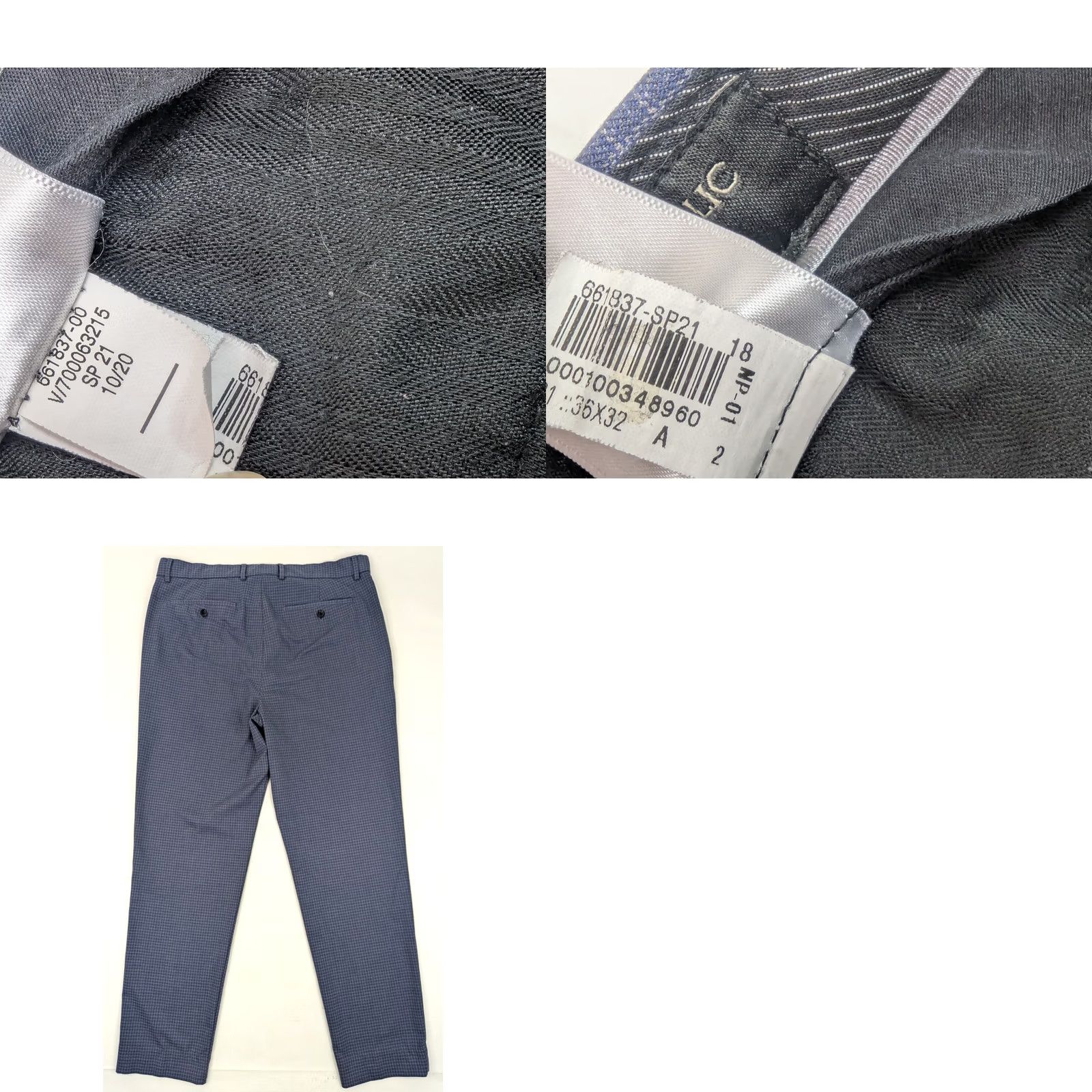 Banana Republic Banana Republic Slim Gingham Check Pants Men 36x31 Slim Fit Tapered Casual Dress Pants Blue Cord Check Pattern Men’s 30s? Size US 36 / EU 52 - 8 Thumbnail