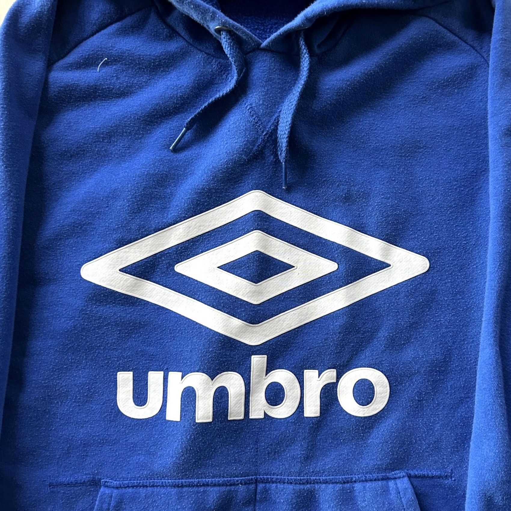 Umbro Umbro Hoodie Mens Large Blue Fleece Pullover Kangaroo Pocket Soccer Sweatshirt Size US L / EU 52-54 / 3 - 3 Thumbnail