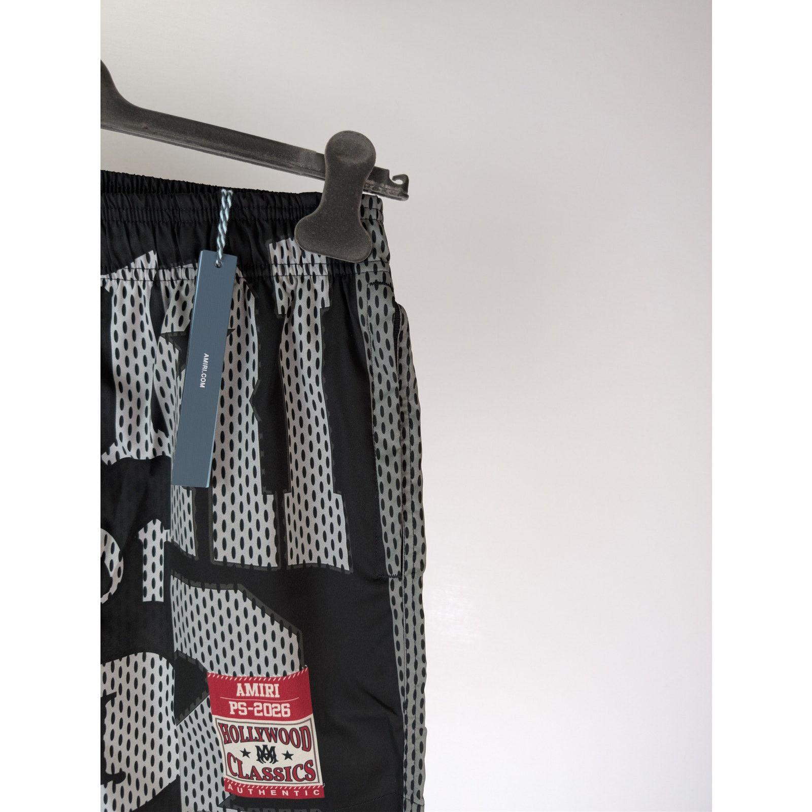 Amiri o1rshd1 Q:2 / Spliced Swim Trunk Shorts in Black Size US 32 / EU 48 - 5 Thumbnail