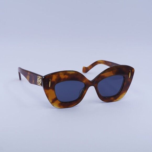 Loewe Loewe LW40127I 53V Sunglasses Blonde Havana Cat Eye Frame Size ONE SIZE - 5 Thumbnail
