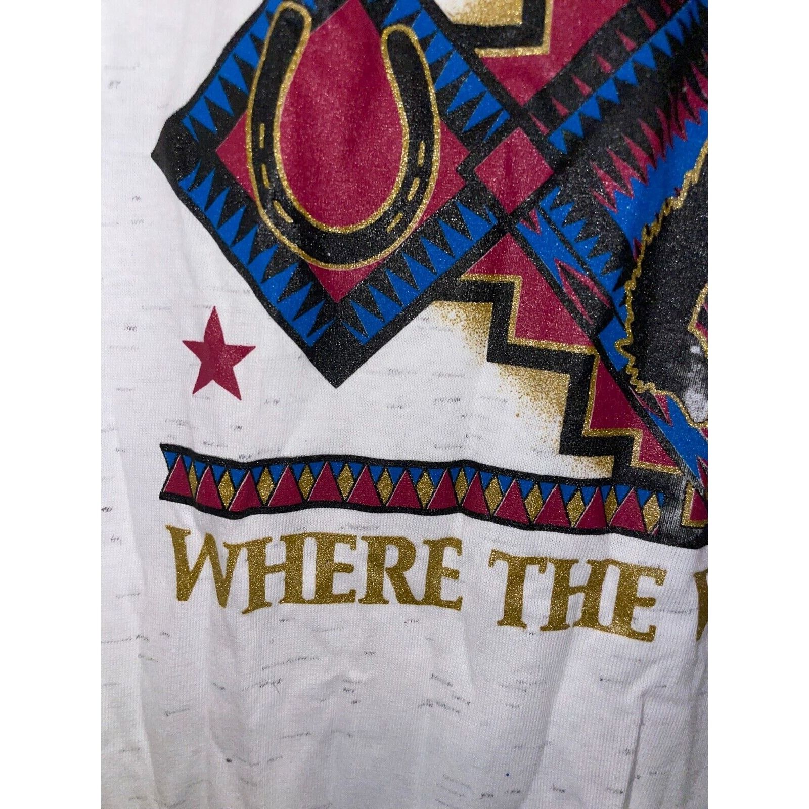 Vintage Vintage Texas Shirt Where The West Begins Cowboy Tee 90s Size US M / EU 48-50 / 2 - 5 Thumbnail