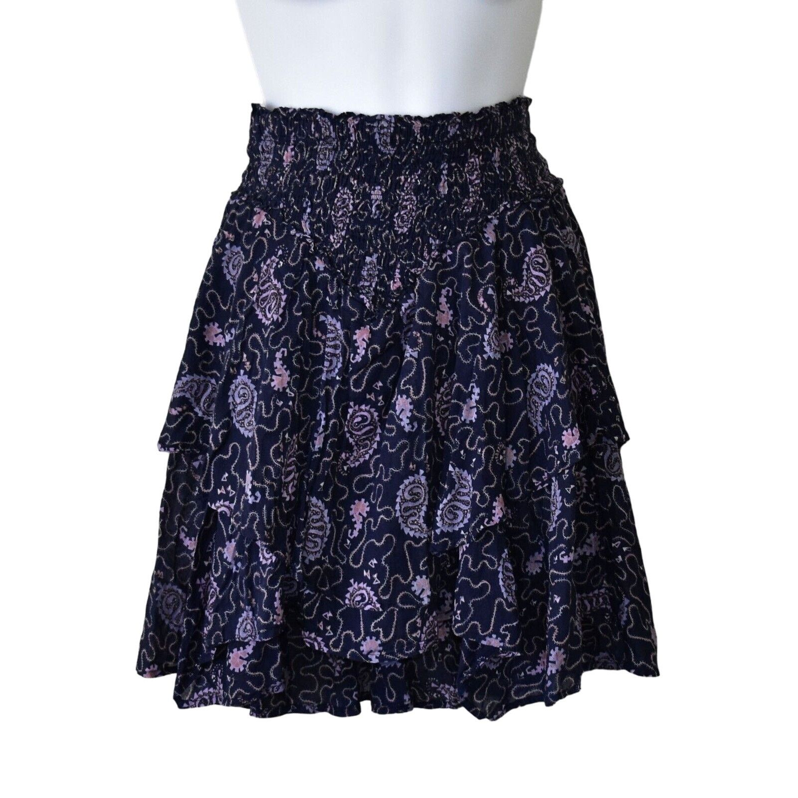Isabel Marant A3 ISABEL MARANT ETOILE Elastic Pleated Mini Skirt Size XS Size 24" / US 00 / IT 34 - 1 Thumbnail