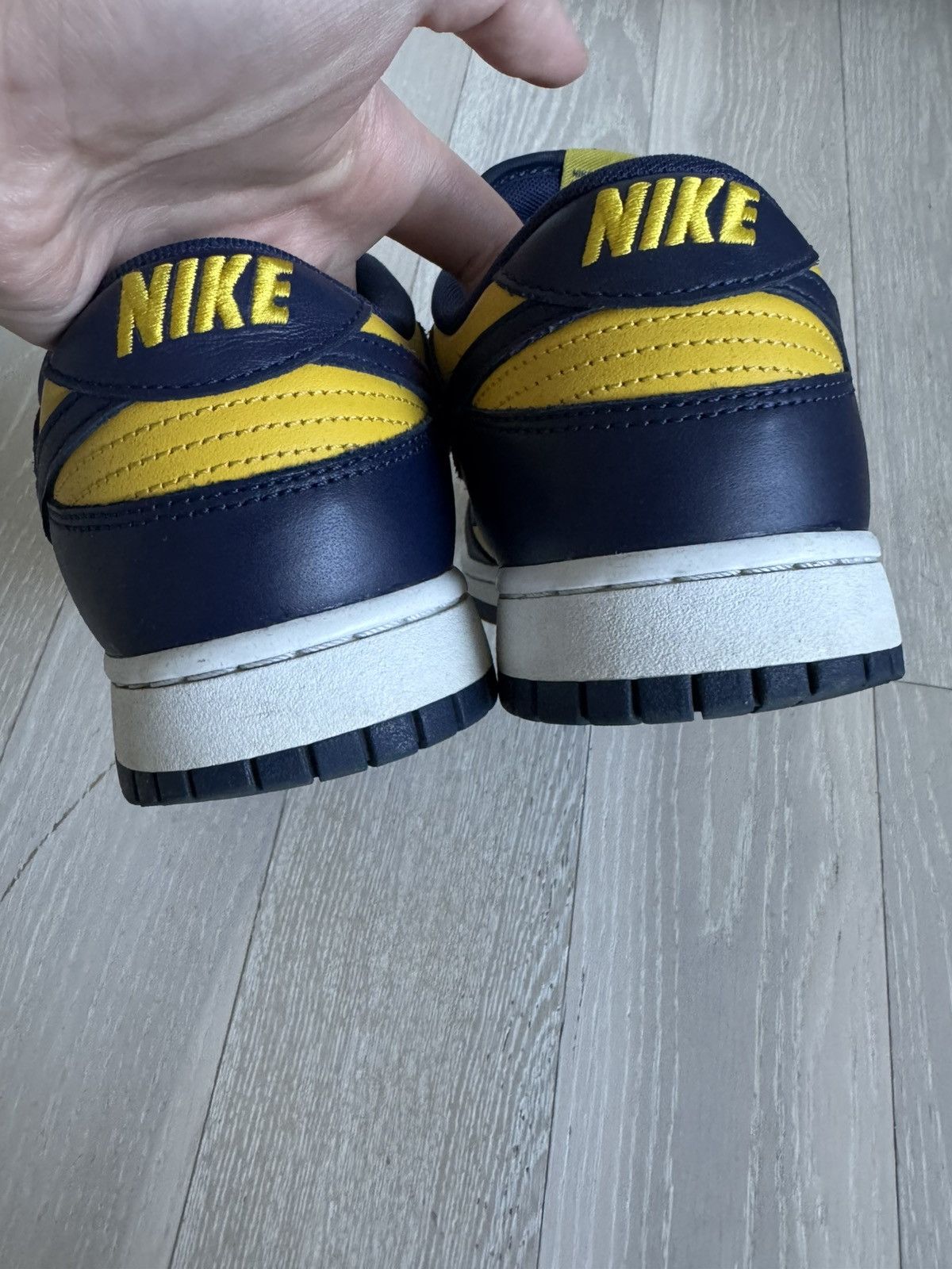 Nike Michigan Dunk Low Navy Yellow Size US 10 / EU 43 - 3 Thumbnail