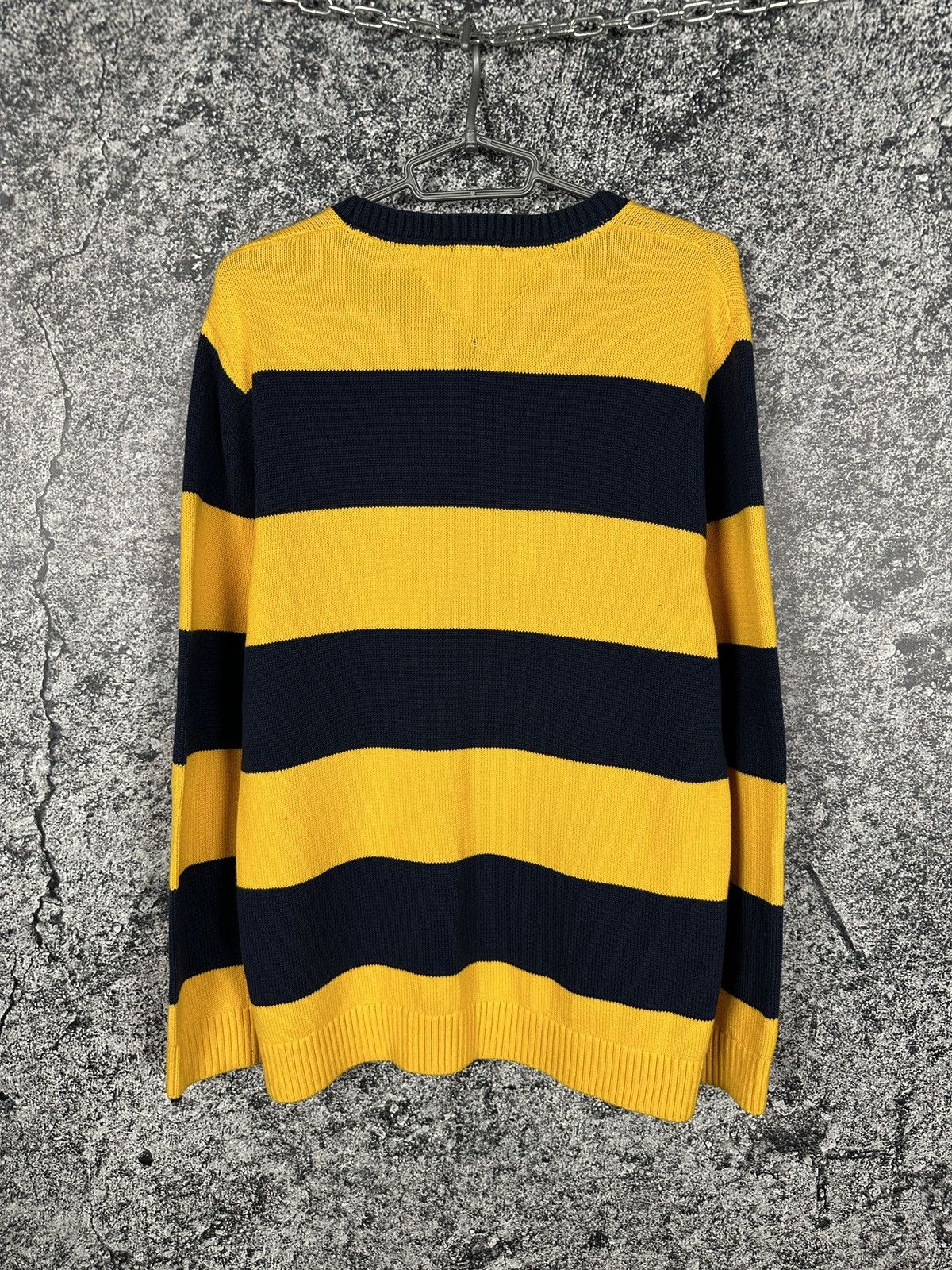 Tommy Hilfiger Tommy Jeans Striped Knit Sweater Pullover Hilfiger Size L Size US L / EU 52-54 / 3 - 8 Thumbnail