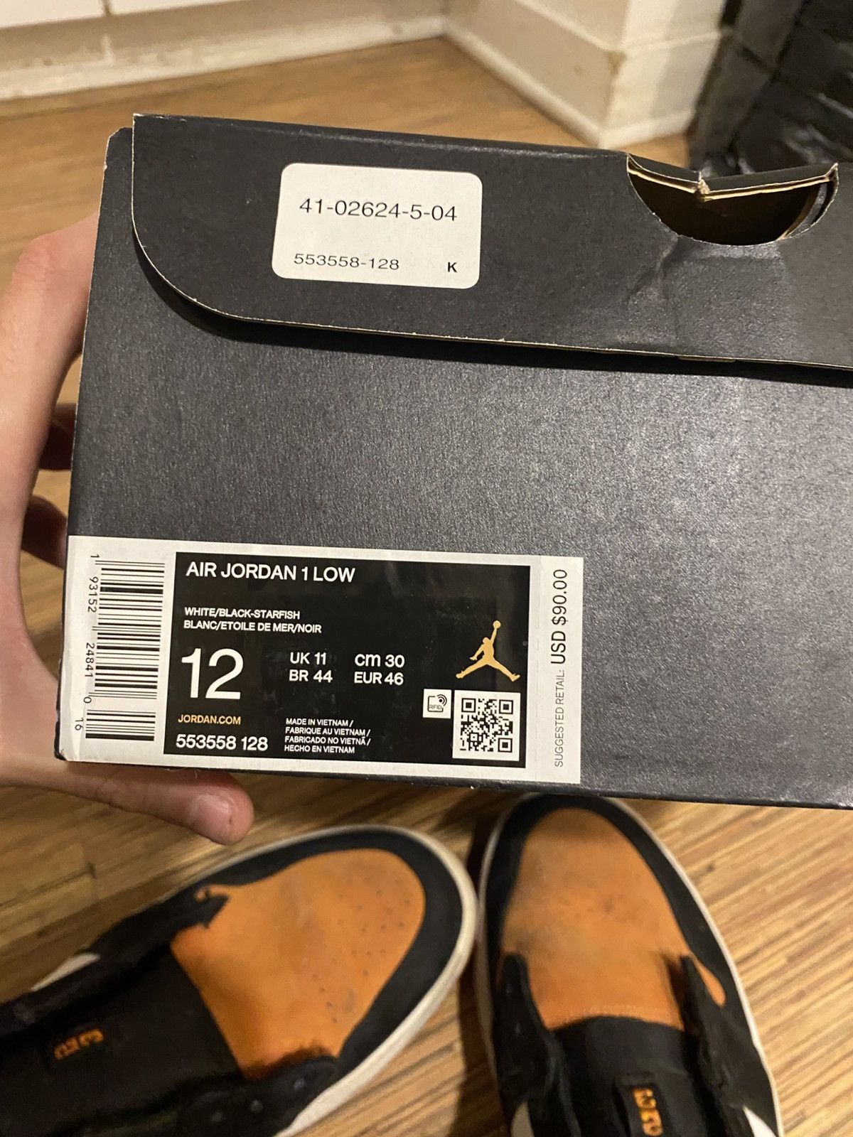 Jordan Brand × Nike Air Jordan Low 1 - Shattered Backboard - Orange/Black Size US 12 / EU 45 - 8 Thumbnail