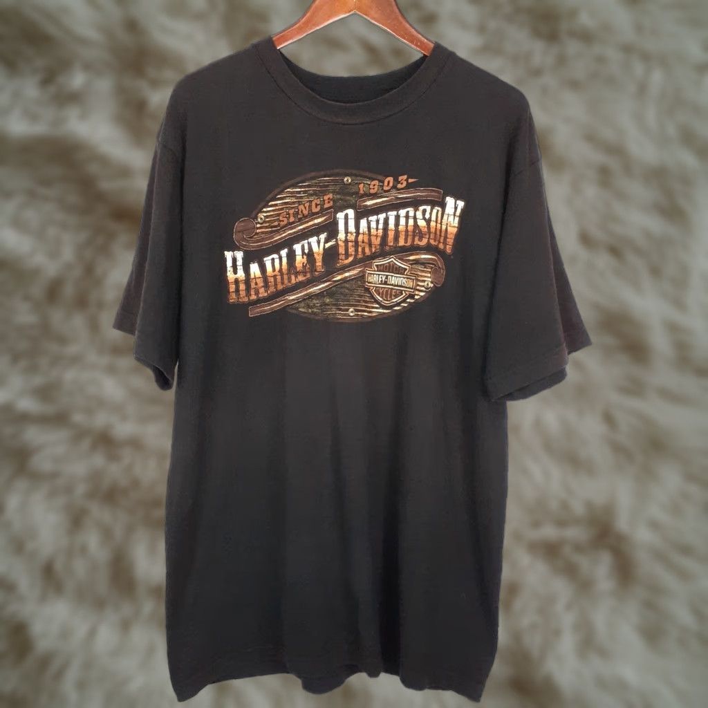 Harley Davidson VINTAGE Harley-Davidson Canada Short Sleeve T Shirt Mens M Black Crew Neck 2-Sided Made USA Size US M / EU 48-50 / 2 - 1 Thumbnail