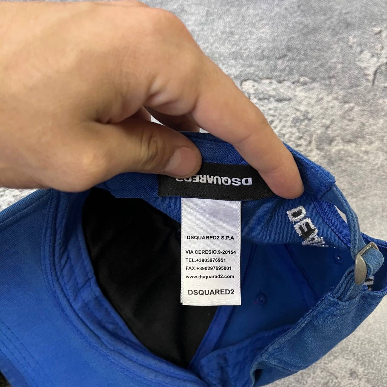 Dsquared2 Vintage DSQUARED2 USA Blue Baseball Y2K Cap Hat Spell Out Size ONE SIZE - 5 Thumbnail