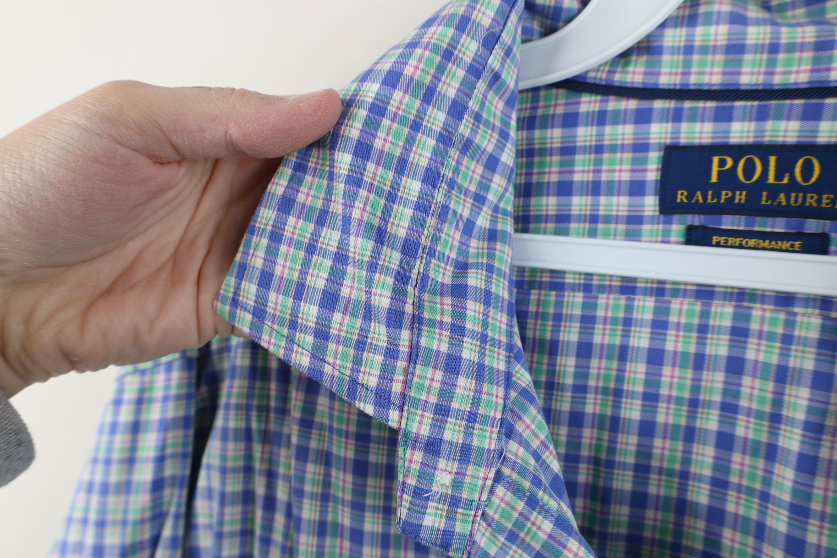 Ralph Lauren Ralph Lauren Stretch Collared Button Shirt Rainbow Plaid Size US XL / EU 56 / 4 - 8 Thumbnail