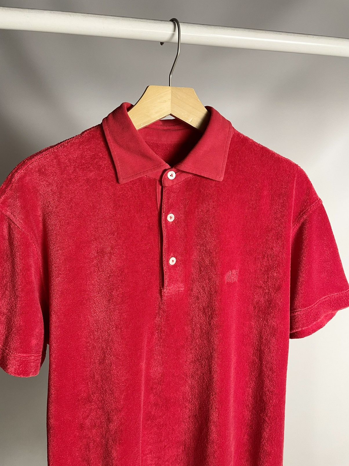 Lacoste × Vintage 🌹RARE🌹 Van Laack Red terry golf luxury Polo T-Shirt tee Size US M / EU 48-50 / 2 - 2 Thumbnail