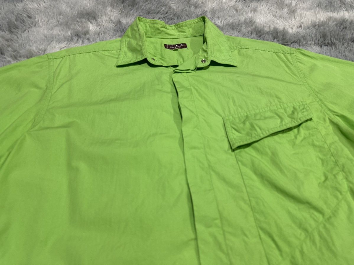 Thierry Mugler 🔥Vintage Thierry Mugler Shirt Ss Hidden Snap Button Size US L / EU 52-54 / 3 - 5 Thumbnail