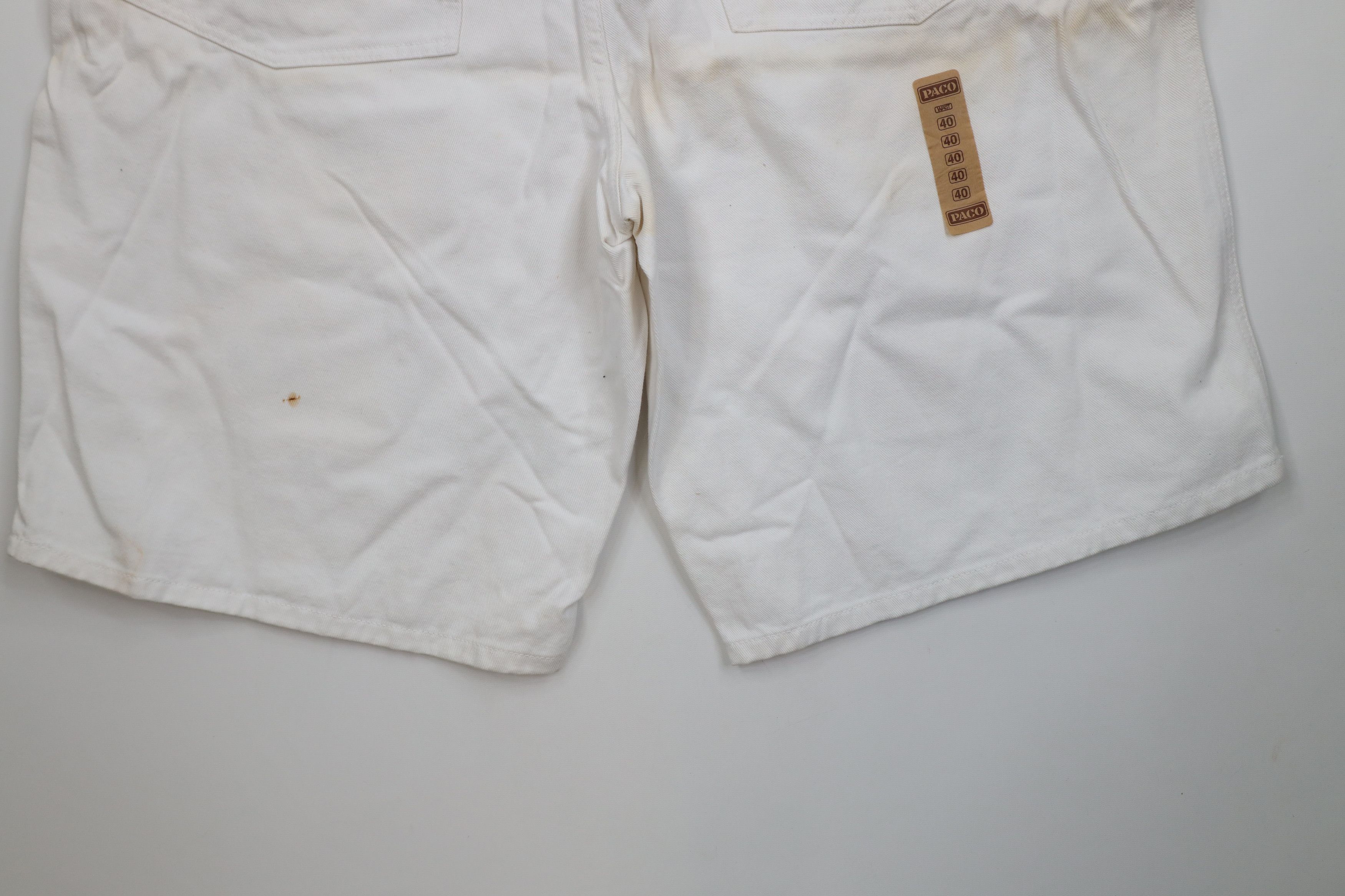 Vintage Deadstock Vintage 90s Paco Sports Baggy Racing Denim Shorts Size US 40 / EU 56 - 16 Thumbnail