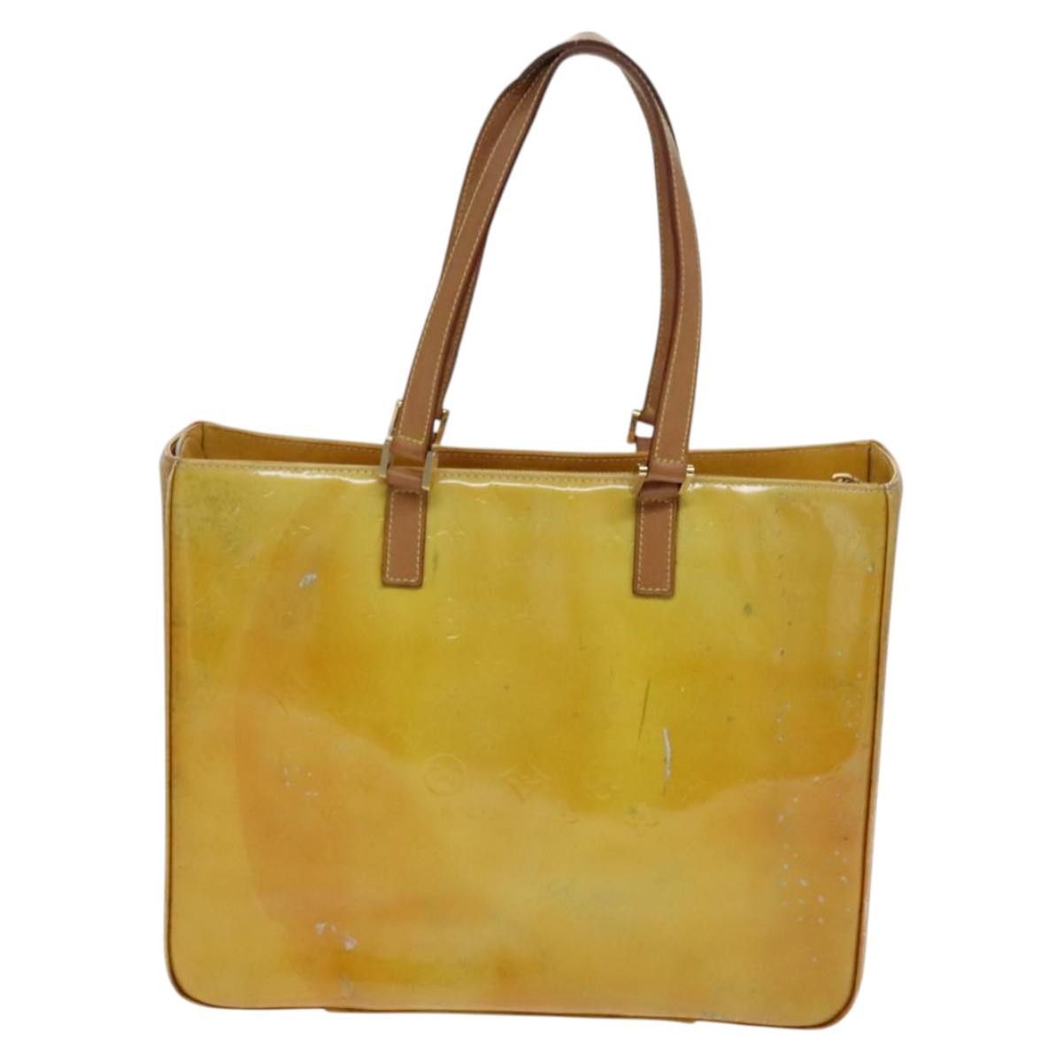 Louis Vuitton LOUIS VUITTON Monogram Vernis Columbus Tote Bag Gris M91028 Size ONE SIZE - 2 Thumbnail