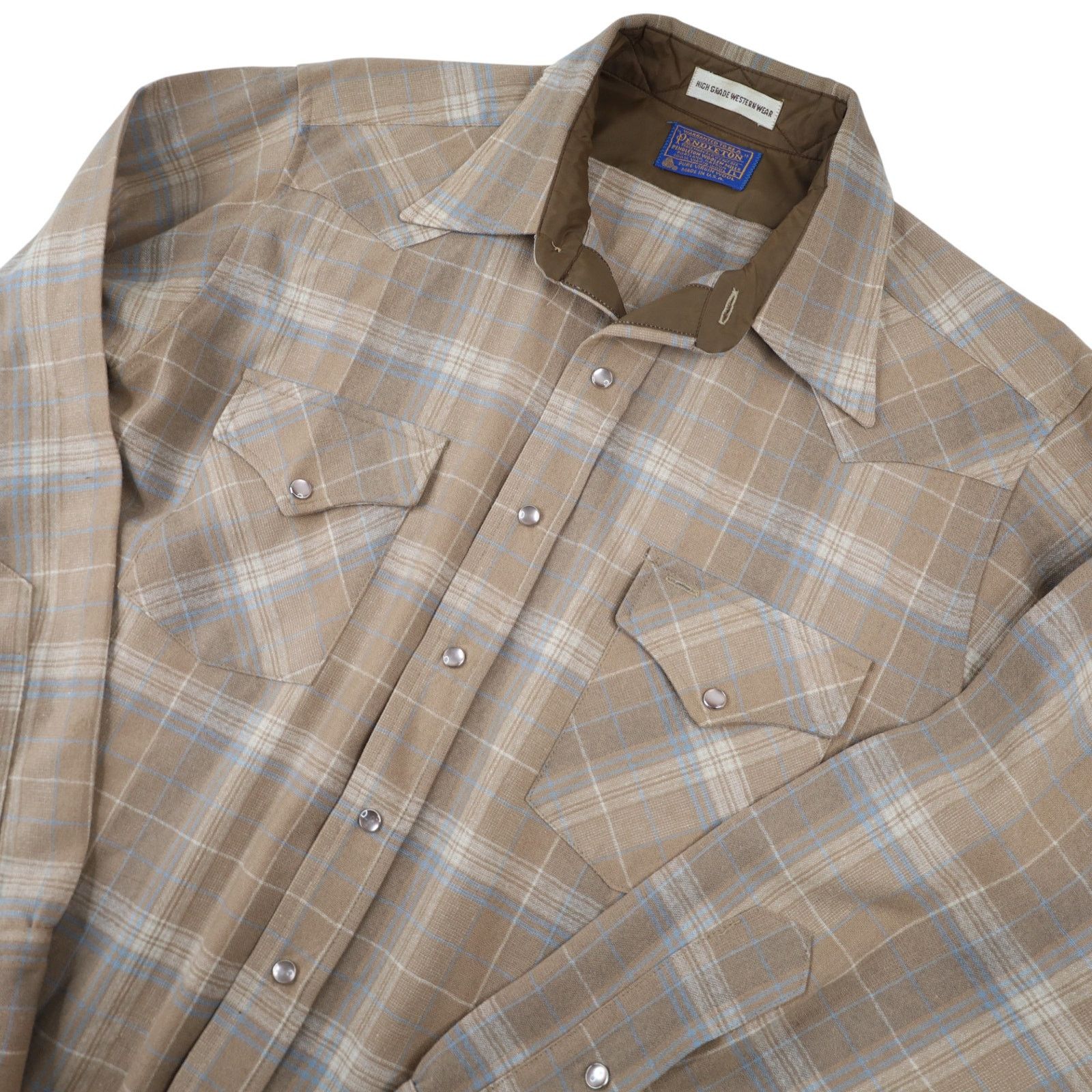 Pendleton × Vintage VTG Pendleton High Grade Westerwear Pearl Snap Flannel Shirt Size US L / EU 52-54 / 3 - 2 Thumbnail