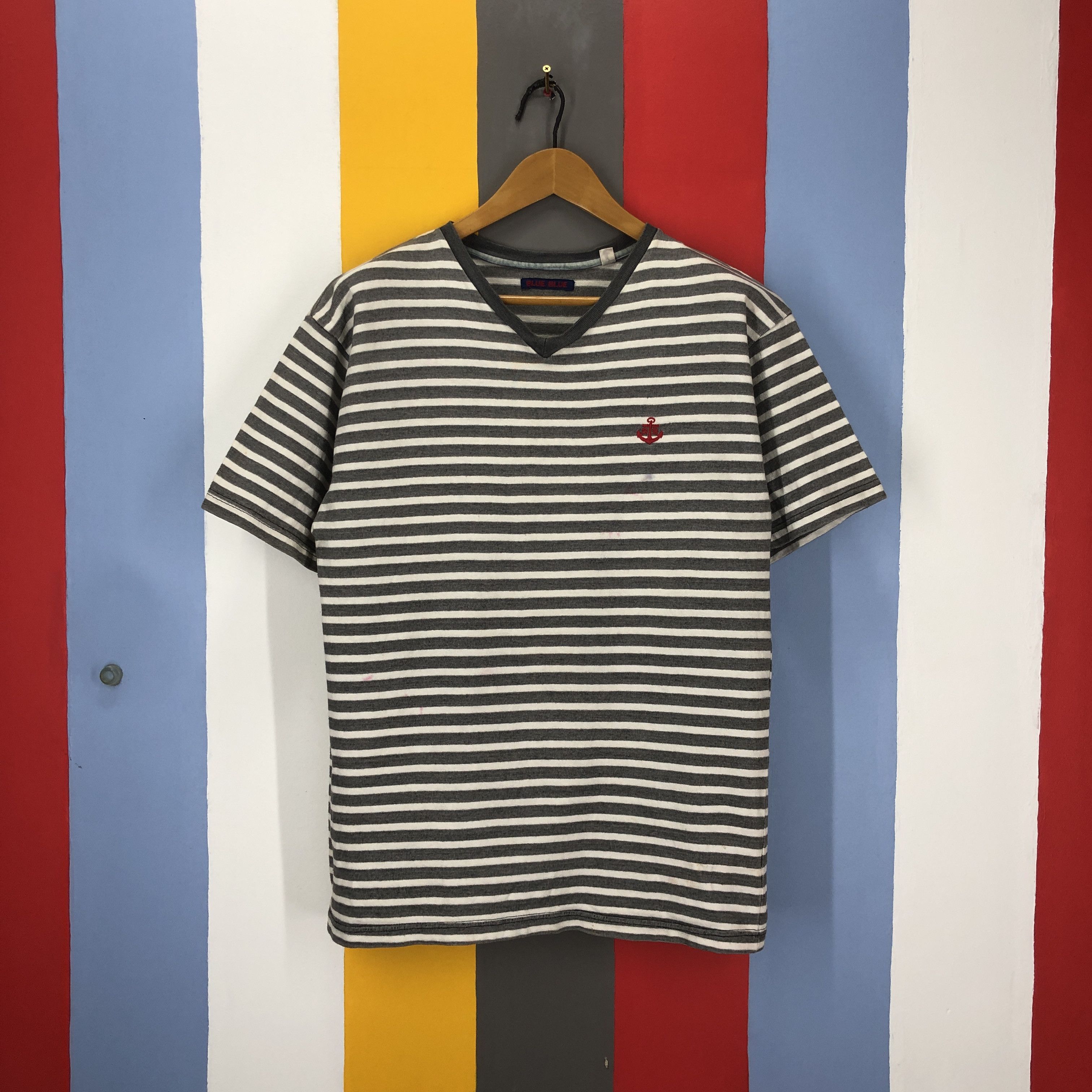 Blue Blue Japan BLUE BLUE Stripe T Shirt #1520/AZ Size US M / EU 48-50 / 2 - 1 Thumbnail