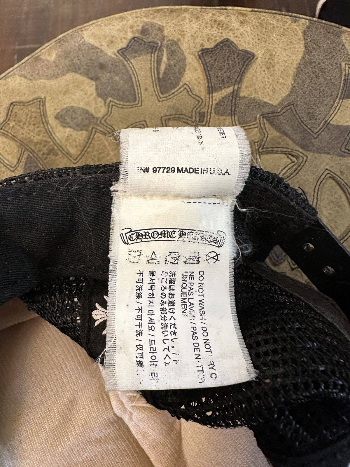 Chrome Hearts CHROME HEARTS THRASHED TRUCKER HAT Size ONE SIZE - 4 Thumbnail