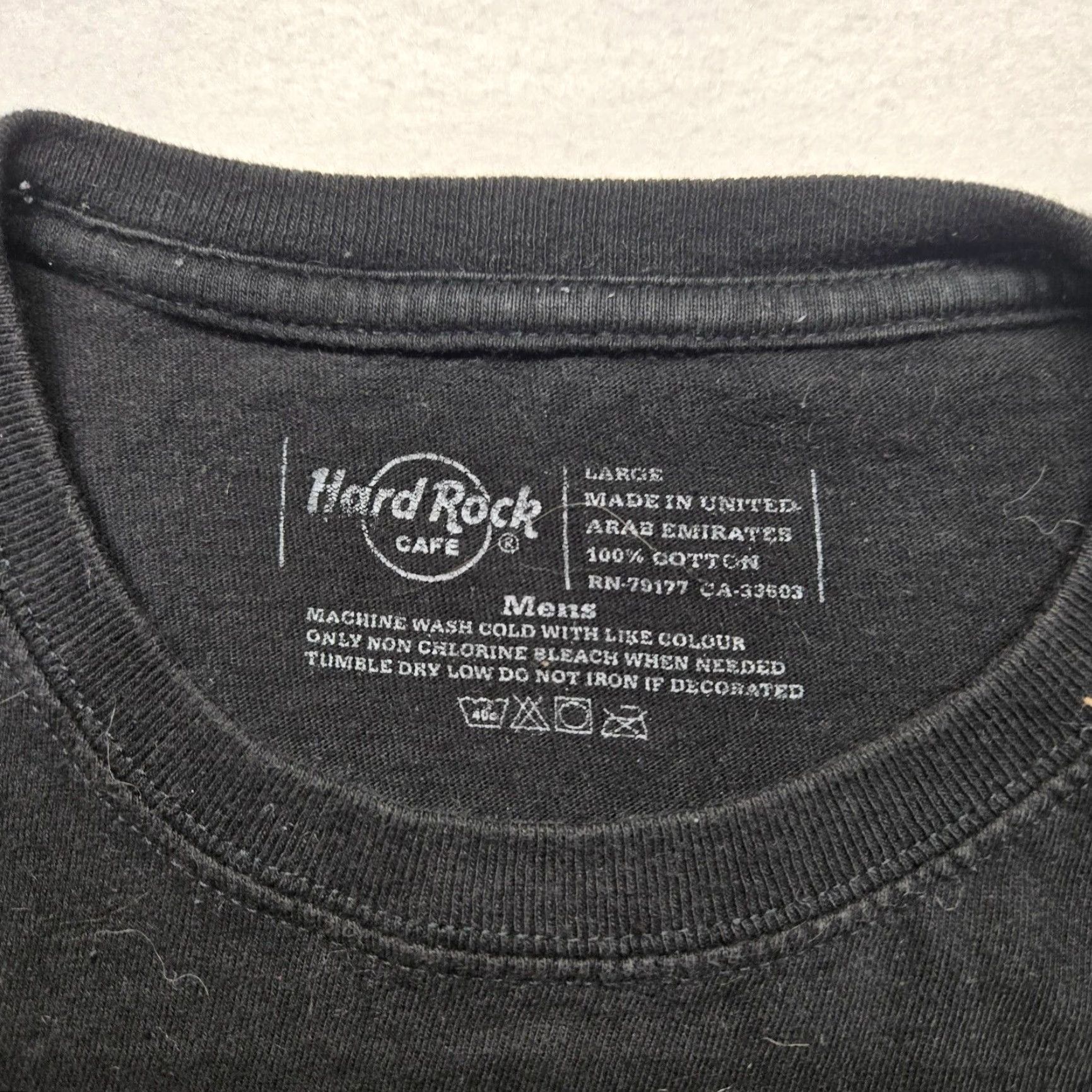 Hard Rock Cafe Hard Rock Cafe Venice Italy Black Tee T-Shirt Adult Men's Size L Large Shirt Mens Color Black Graphic Tee - Size US L / EU 52-54 / 3 - 3 Thumbnail