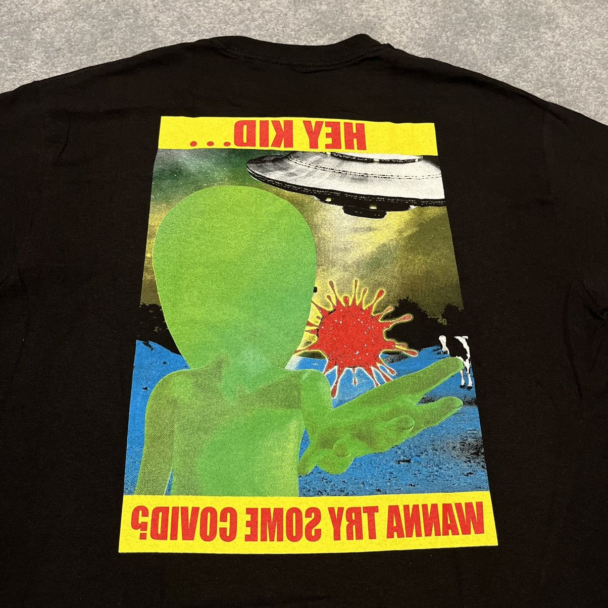 Other Sam Hyde Cash Star Hey Kid Wanna Try Some Covid Logo T Shirt Size US L / EU 52-54 / 3 - 4 Thumbnail