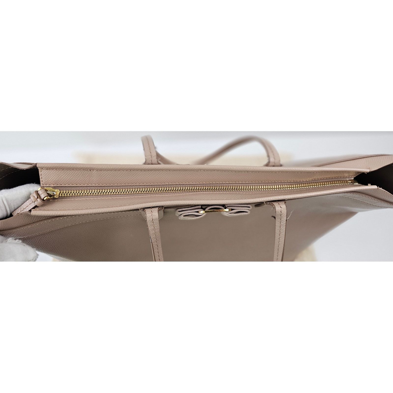 Salvatore Ferragamo Salvatore Ferragamo Vara Bow Tote pink beige color Size ONE SIZE - 8 Thumbnail