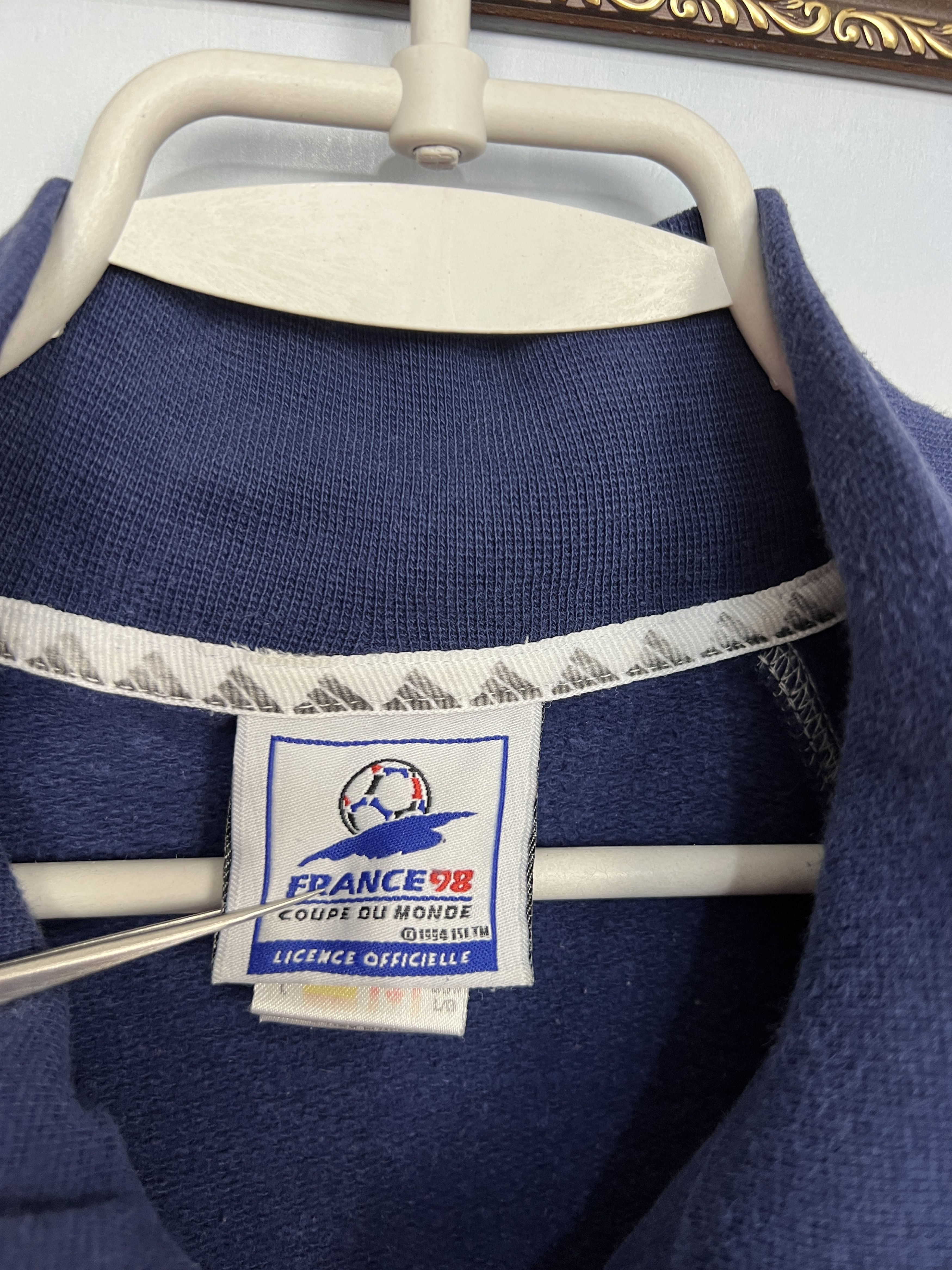 Adidas Vintage France World Cup Football Sweatshirt Long Sleeve Size US L / EU 52-54 / 3 - 6 Thumbnail