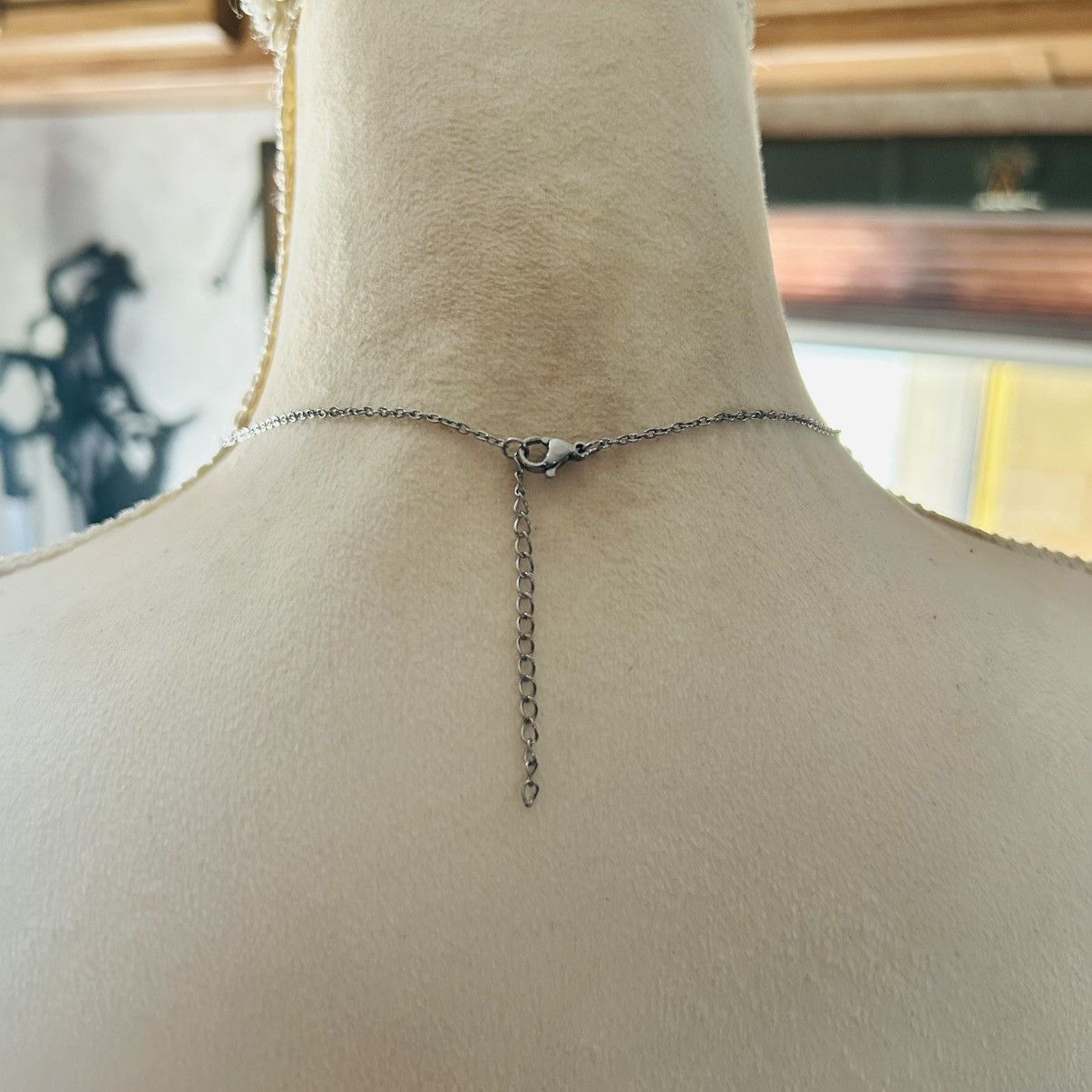 Handmade Handcrafted genuine stone pendant on chain necklace Size ONE SIZE - 5 Thumbnail