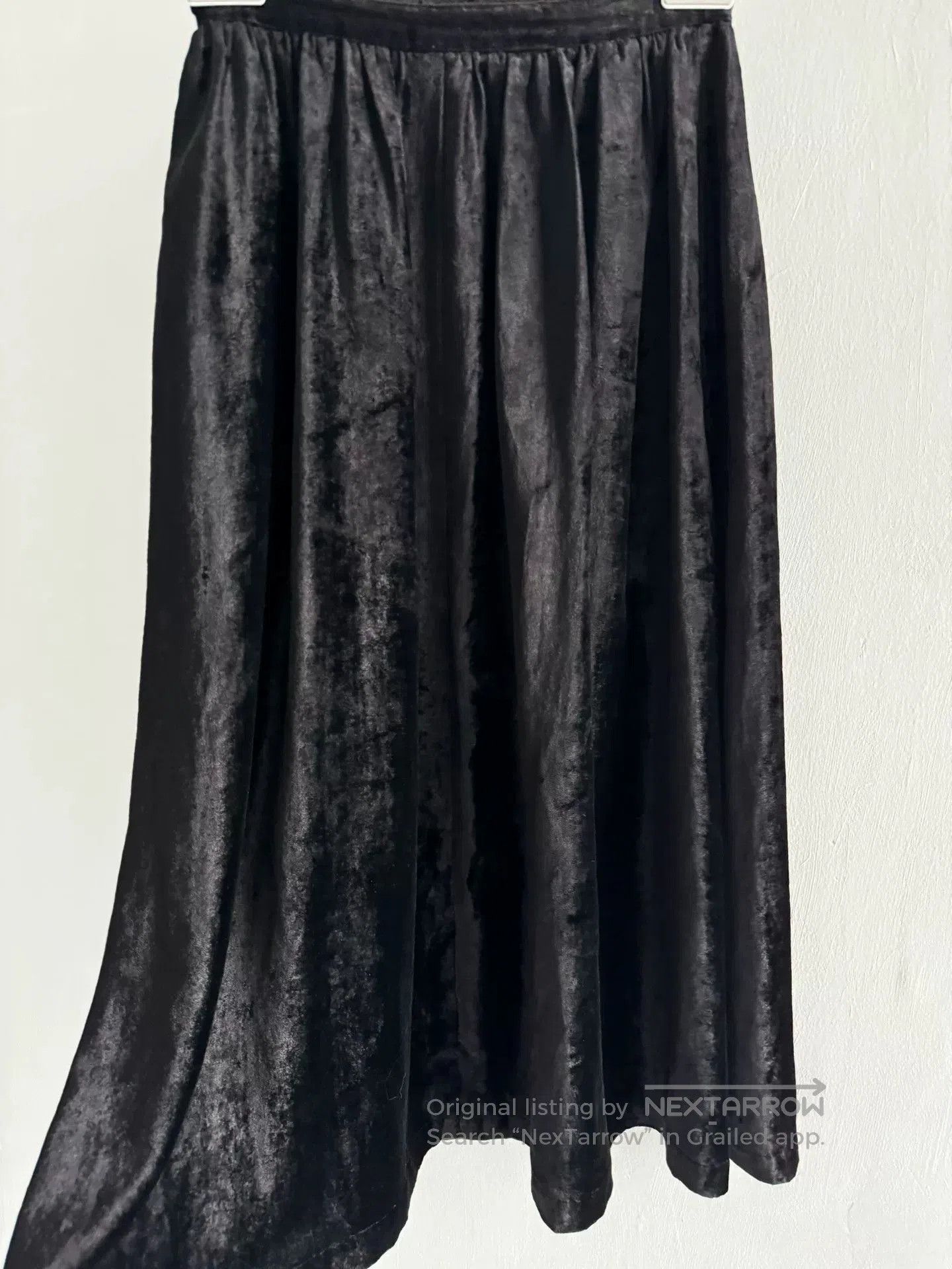 Comme des Garcons Comme des Garçons Black Velvet Skirt. Size 23" - 4 Thumbnail