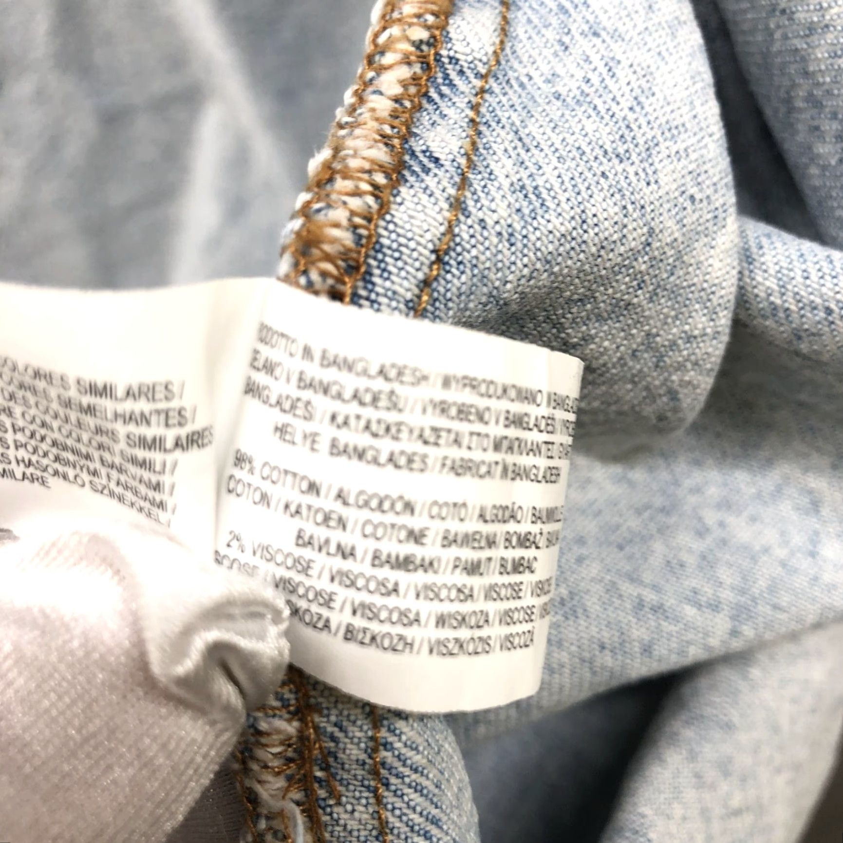 Primark VINTAGE Primark Denim Jacket Women's Oversized Jean Coat 14 Light Wash 90s Grunge Streetwear Size 36" / US 14 / IT 50 - 6 Thumbnail