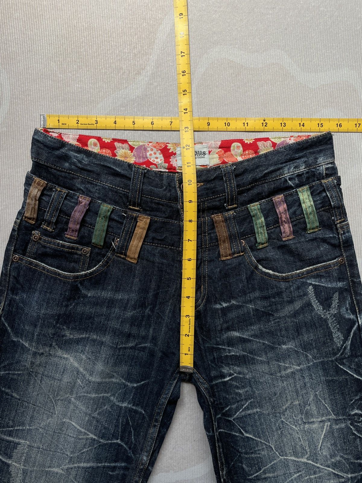 Japanese Brand × Tornado Mart Nylaus Double Waist Design Like Tornado Mart (P88) Size US 31 - 13 Thumbnail