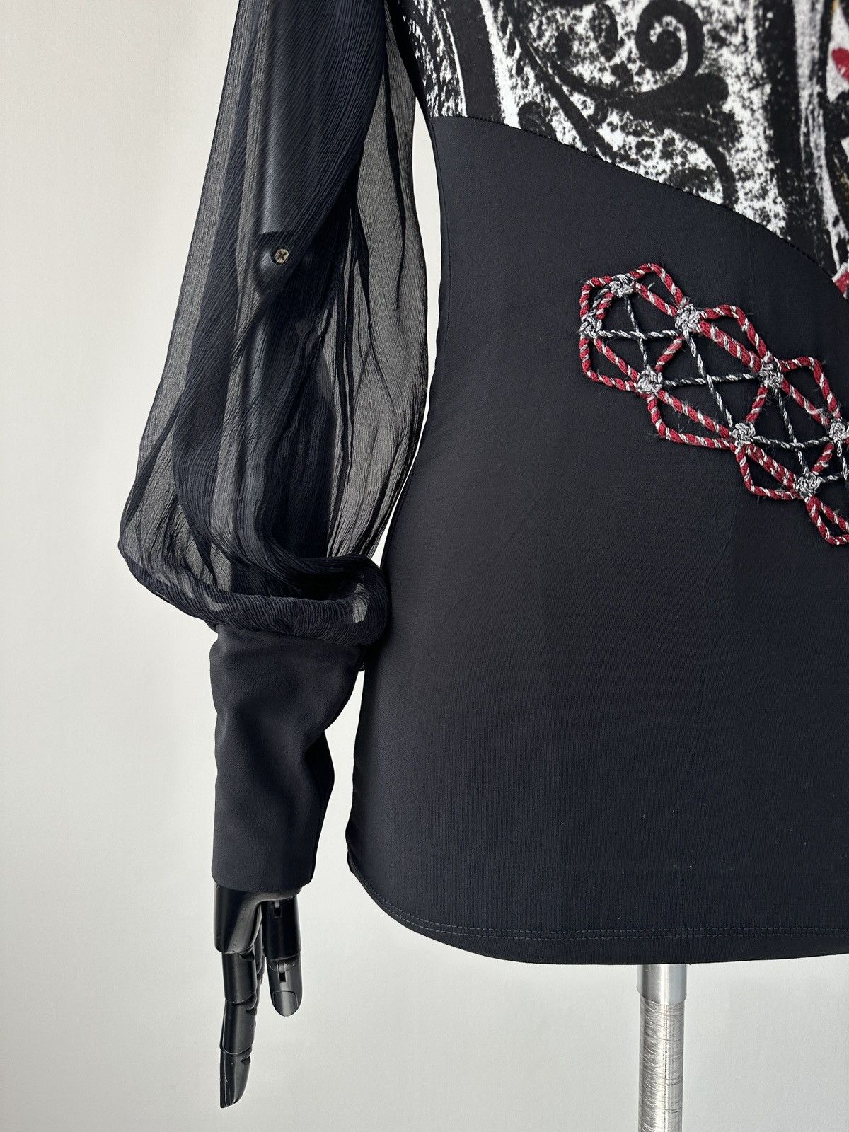 Japanese Brand Save The Queen Mesh Sleeve Top Blouse Avant Garde Size M Size M / US 6-8 / IT 42-44 - 5 Thumbnail