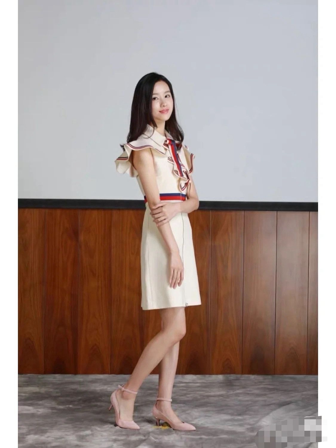 Gucci Gucci Beige Striped Dress Size M / US 6-8 / IT 42-44 - 2 Thumbnail