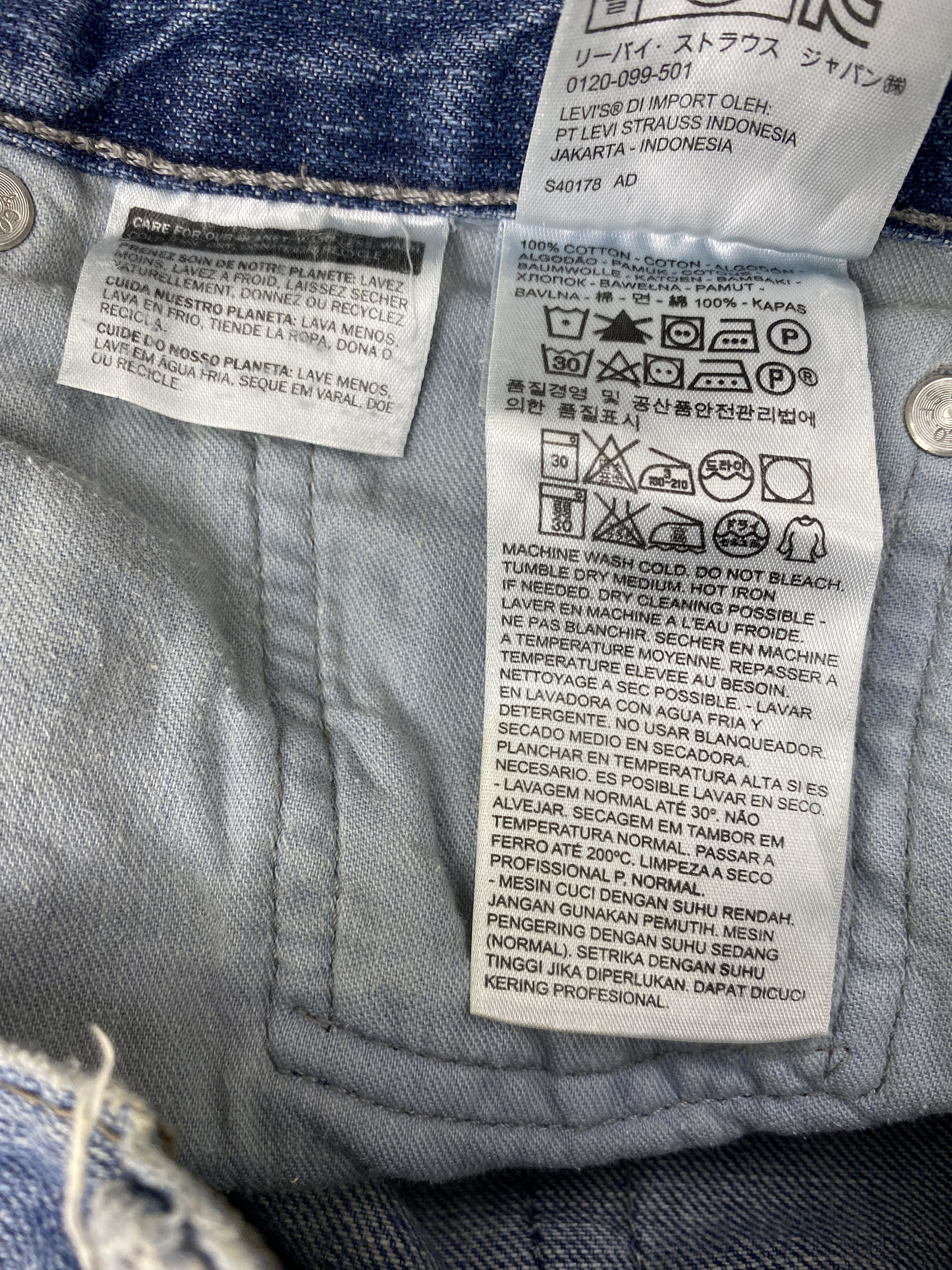 Levi's × Vintage Splatter Paint Vintage Levis 514 Jeans Size US 31 - 8 Thumbnail