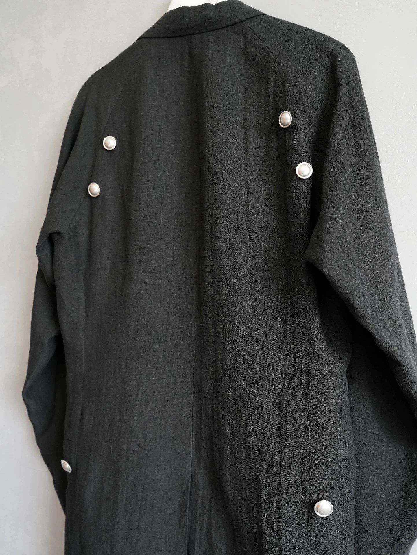 Yohji Yamamoto Yohji Yamamoto 24SS Silver Buckle Linen Jacket S2 Size US M / EU 48-50 / 2 - 7 Thumbnail