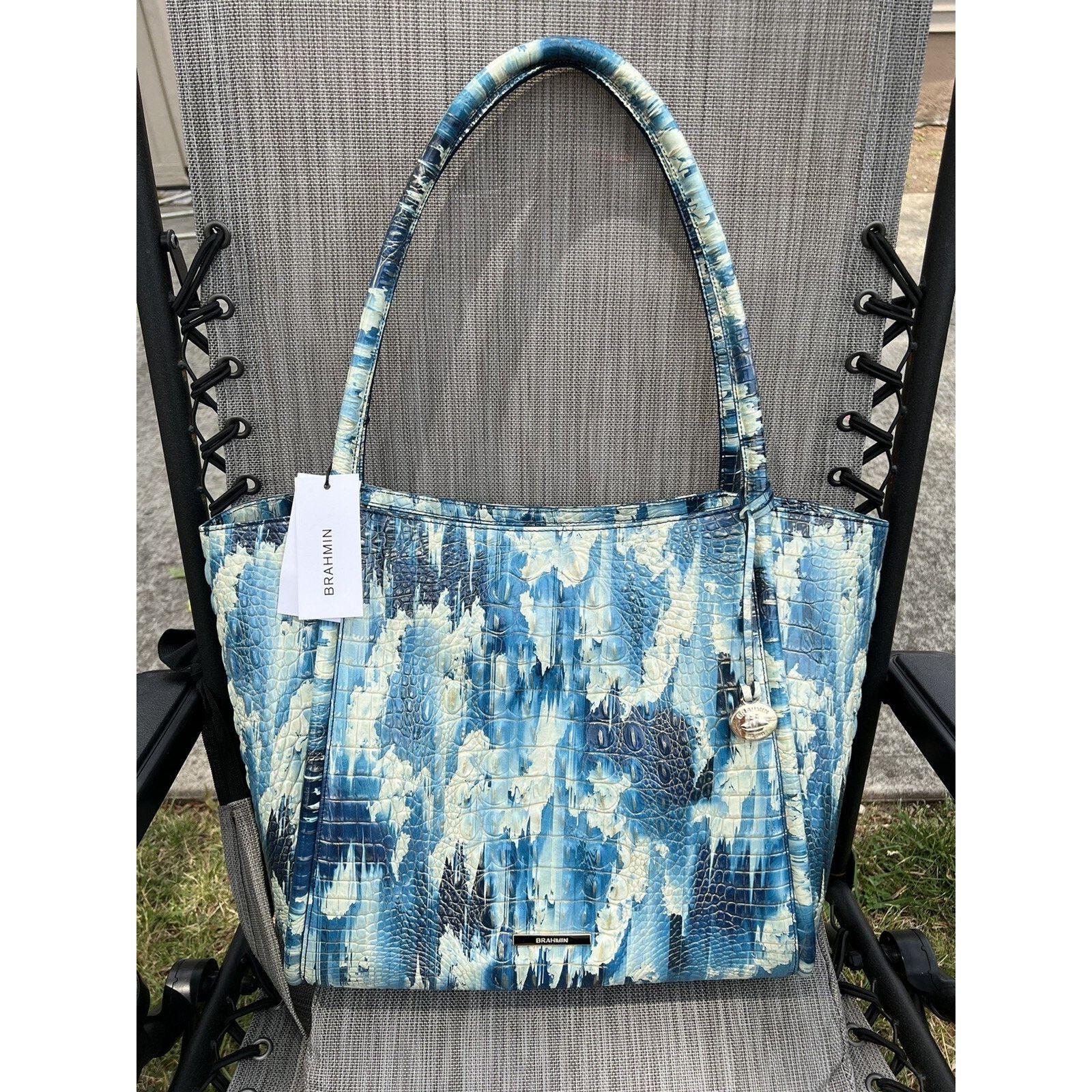 BRAHMIN BRAHMIN BAILEE Deep Water Melbourne Genuine Leather B000513 Size ONE SIZE - 3 Thumbnail