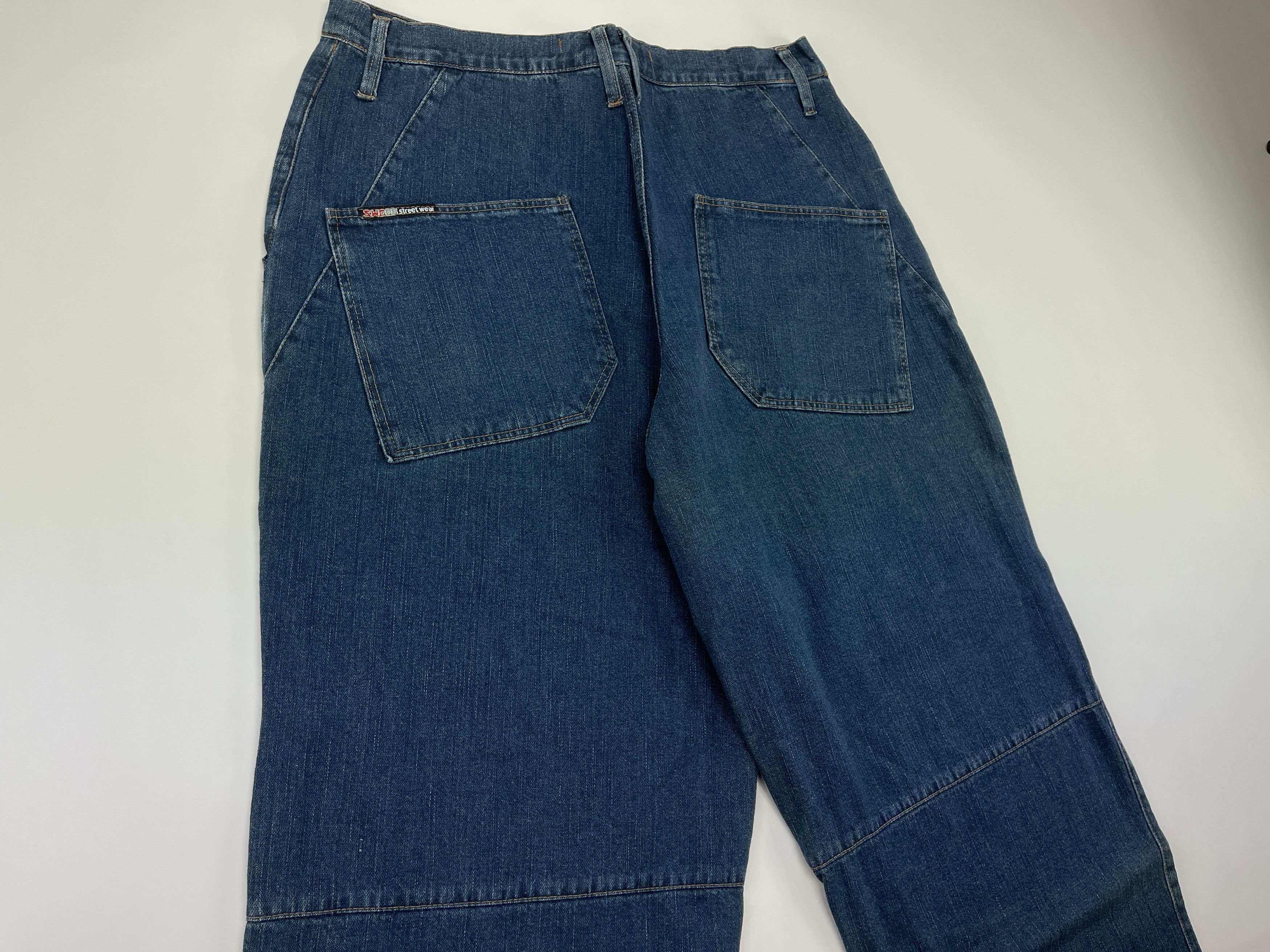 Vintage SWG jeans, blue Street War Gear vintage baggy hip hop 90s 34 Size US 34 / EU 50 - 4 Thumbnail