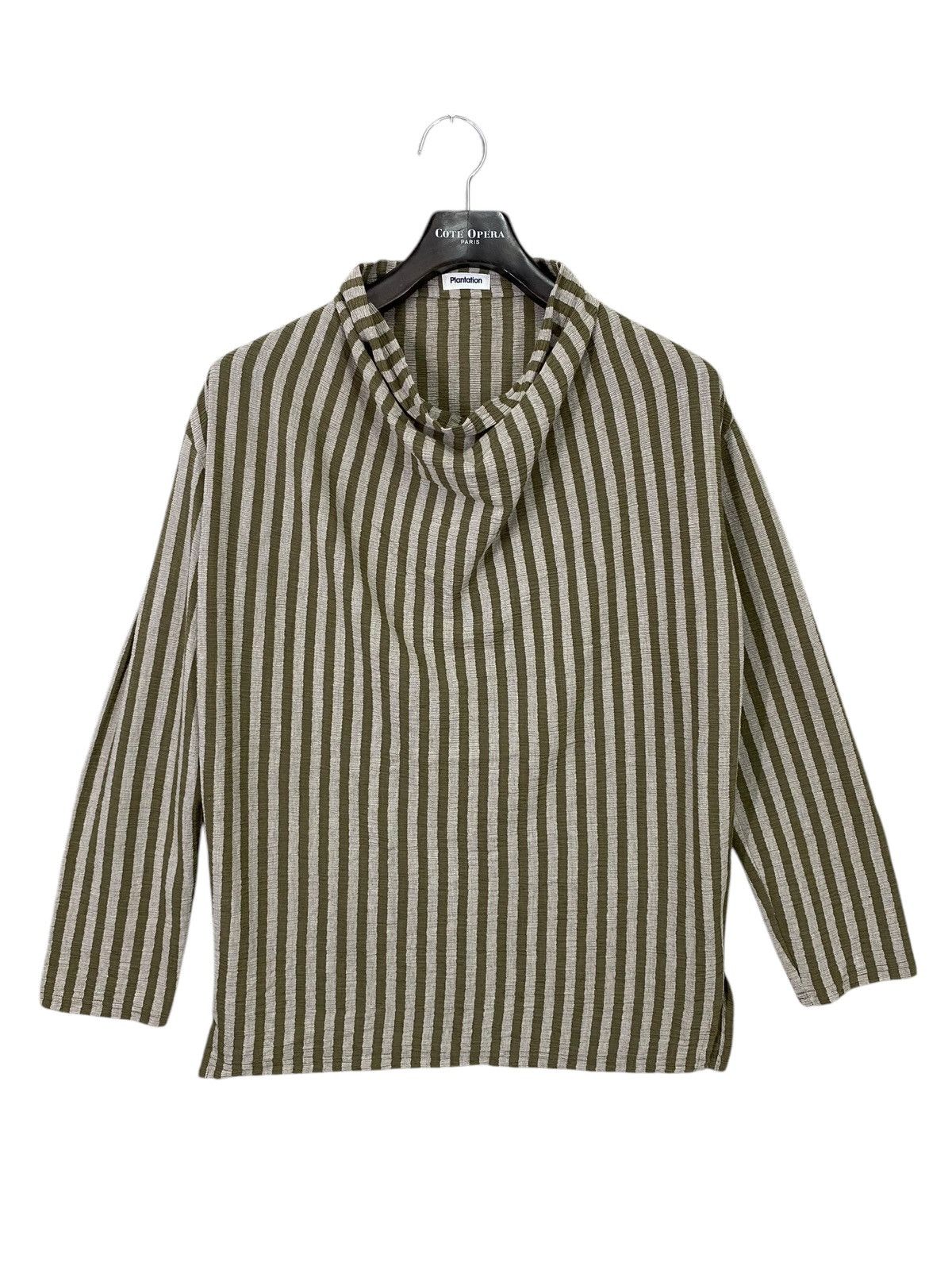 Designer × Issey Miyake × Japanese Brand Vintage Issey miyake platation shirt striped pleats style Size M / US 6-8 / IT 42-44 - 1 Thumbnail