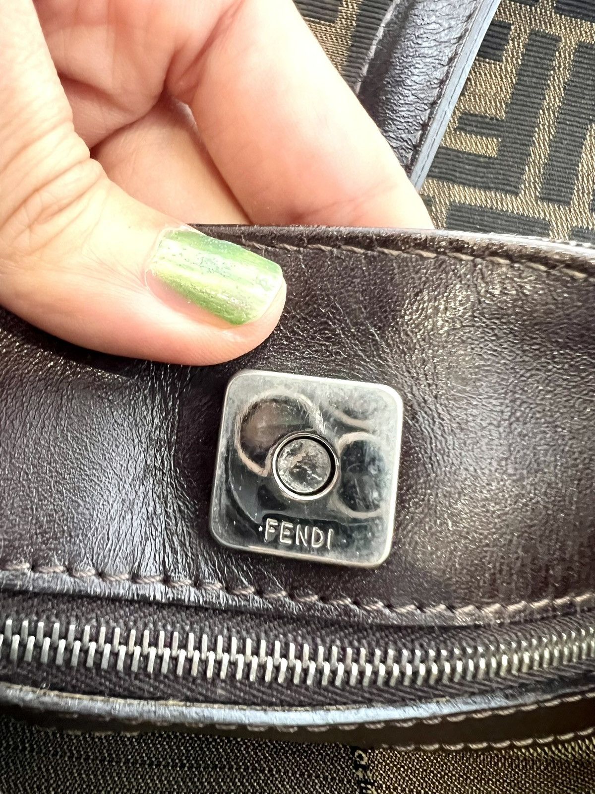 Fendi Fendi Zucca Canvas Flat Shoulder Bag Size ONE SIZE - 10 Thumbnail