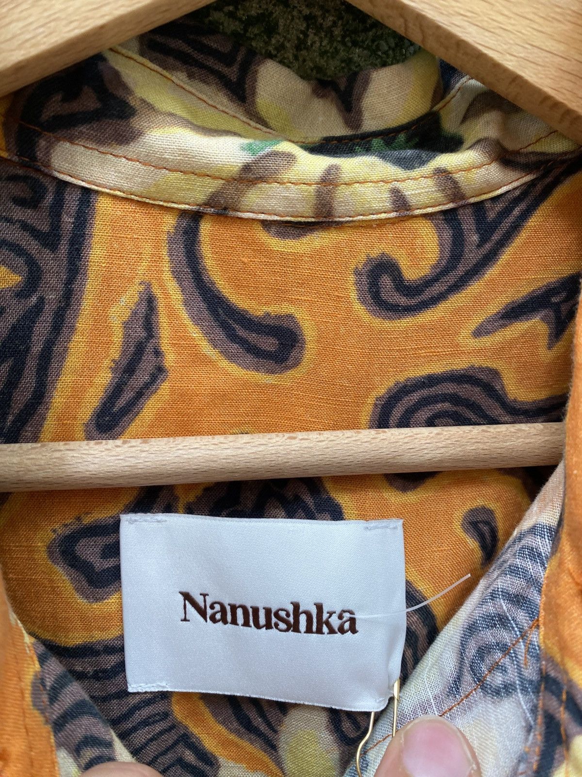 Nanushka Nanushka Linen Overprinted Shirt Size US S / EU 44-46 / 1 - 2 Thumbnail