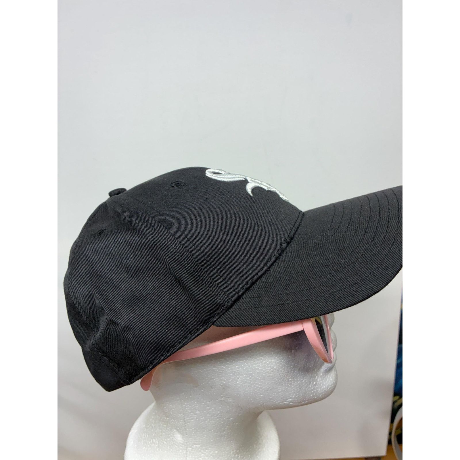 New Era Vintage Chicago White Sox New Era Strapback Hat Black MLB Size ONE SIZE - 8 Thumbnail