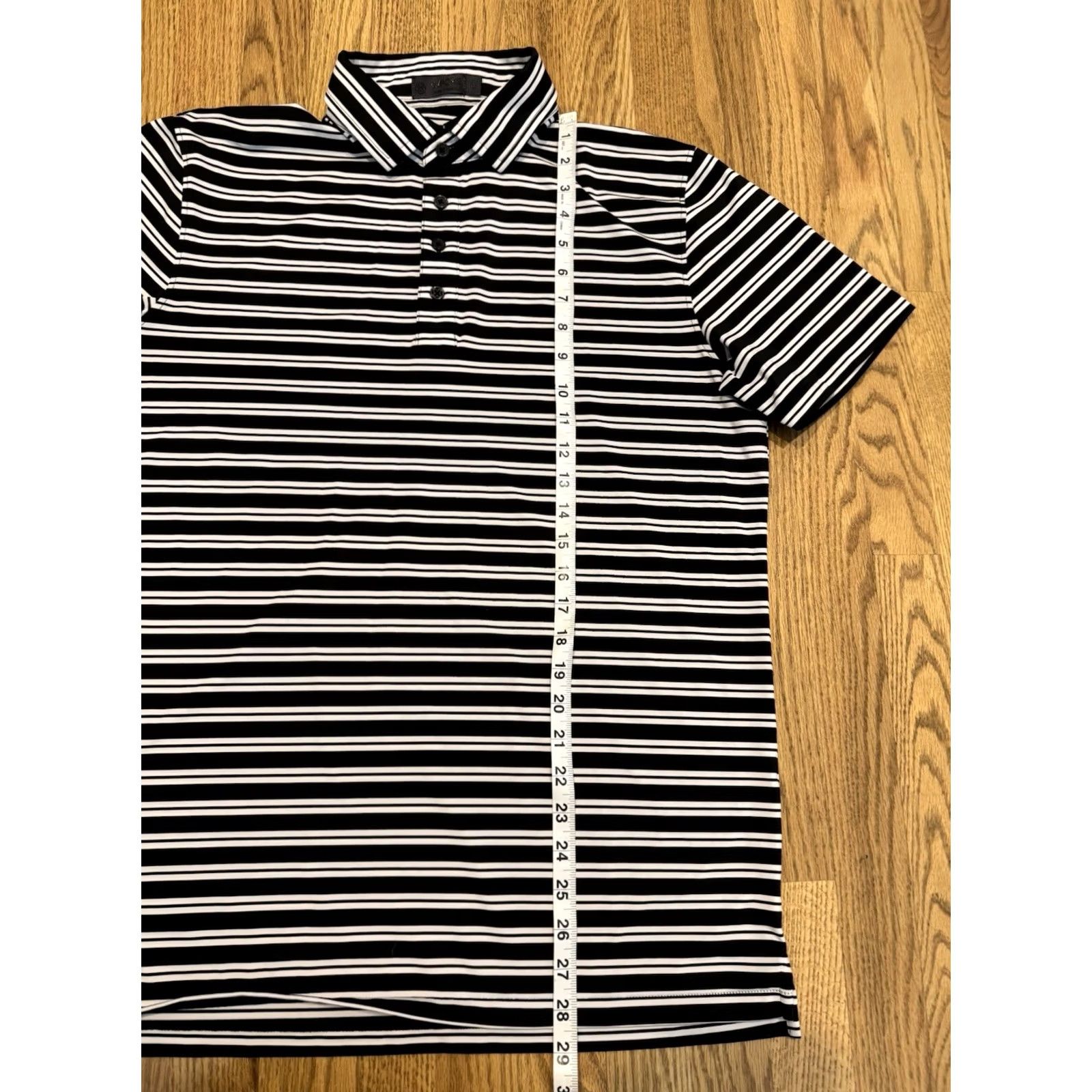 G/FORE G/FORE Polo Shirt Men's L Striped Black White Stretch Performance Golf Shirt Ladies? (Note: "Ladies?" is not in original; omit) Size US L / EU 52-54 / 3 - 5 Thumbnail